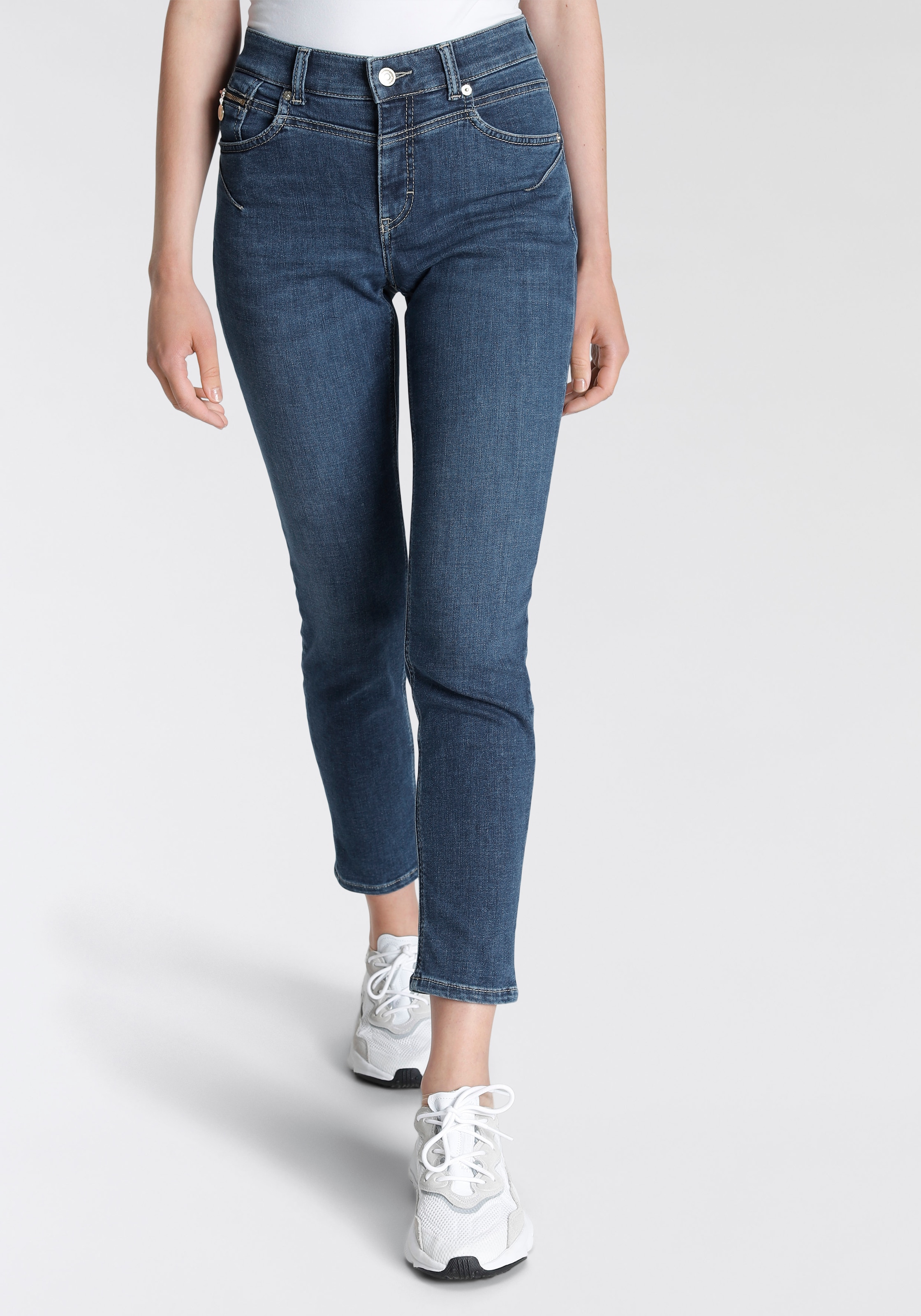 MAC Slim-fit-Jeans "Rich-Slim", Robuste strukturierte Denimqualität