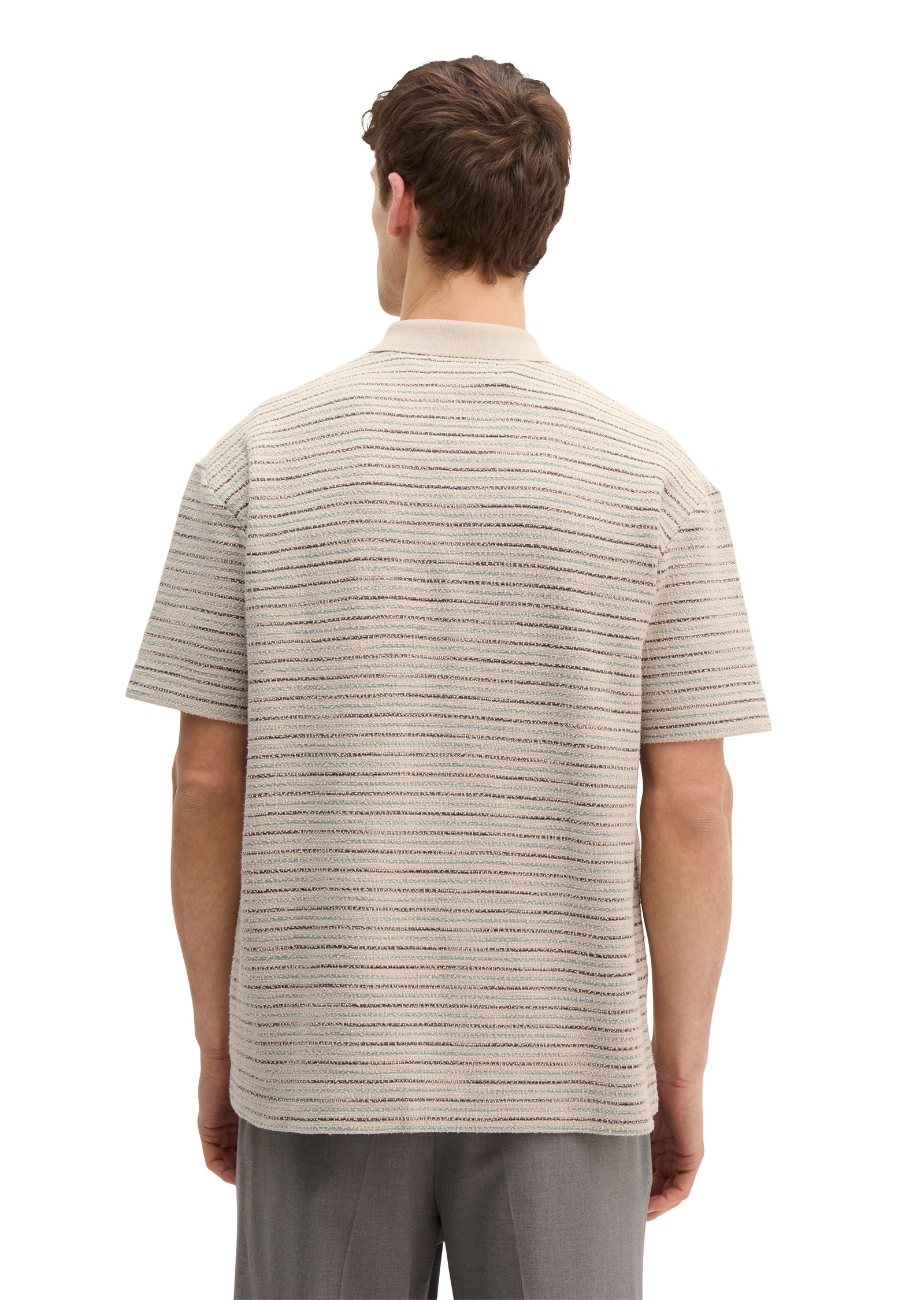 Thumbnail - Marc OPolo Poloshirt "mit strukturiertem Streifen-Muster"