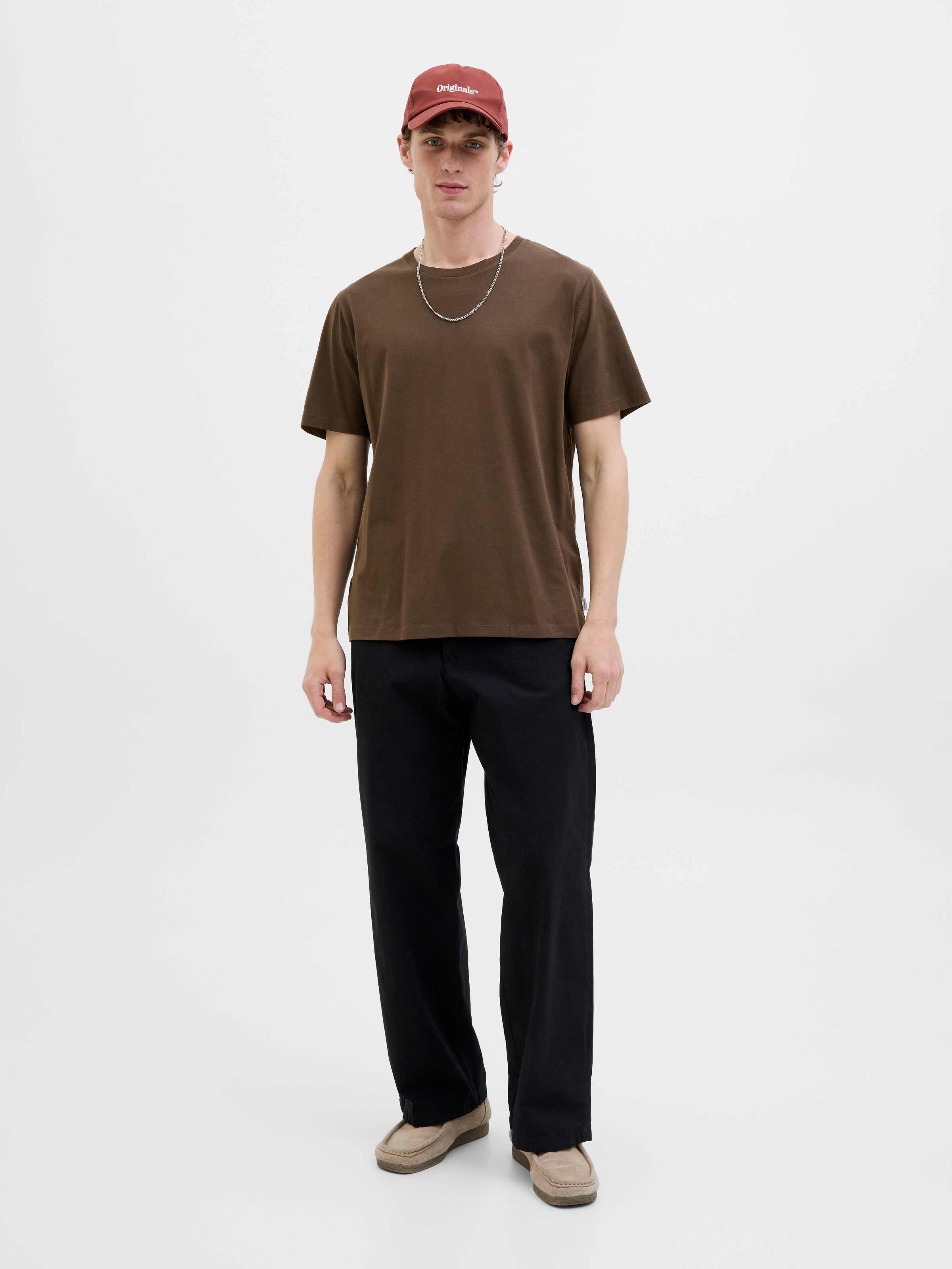 Jack & Jones Rundhalsshirt »JJEORGANIC BASIC TEE SS O-NECK NOOS«, mit Rundhalsausschnitt