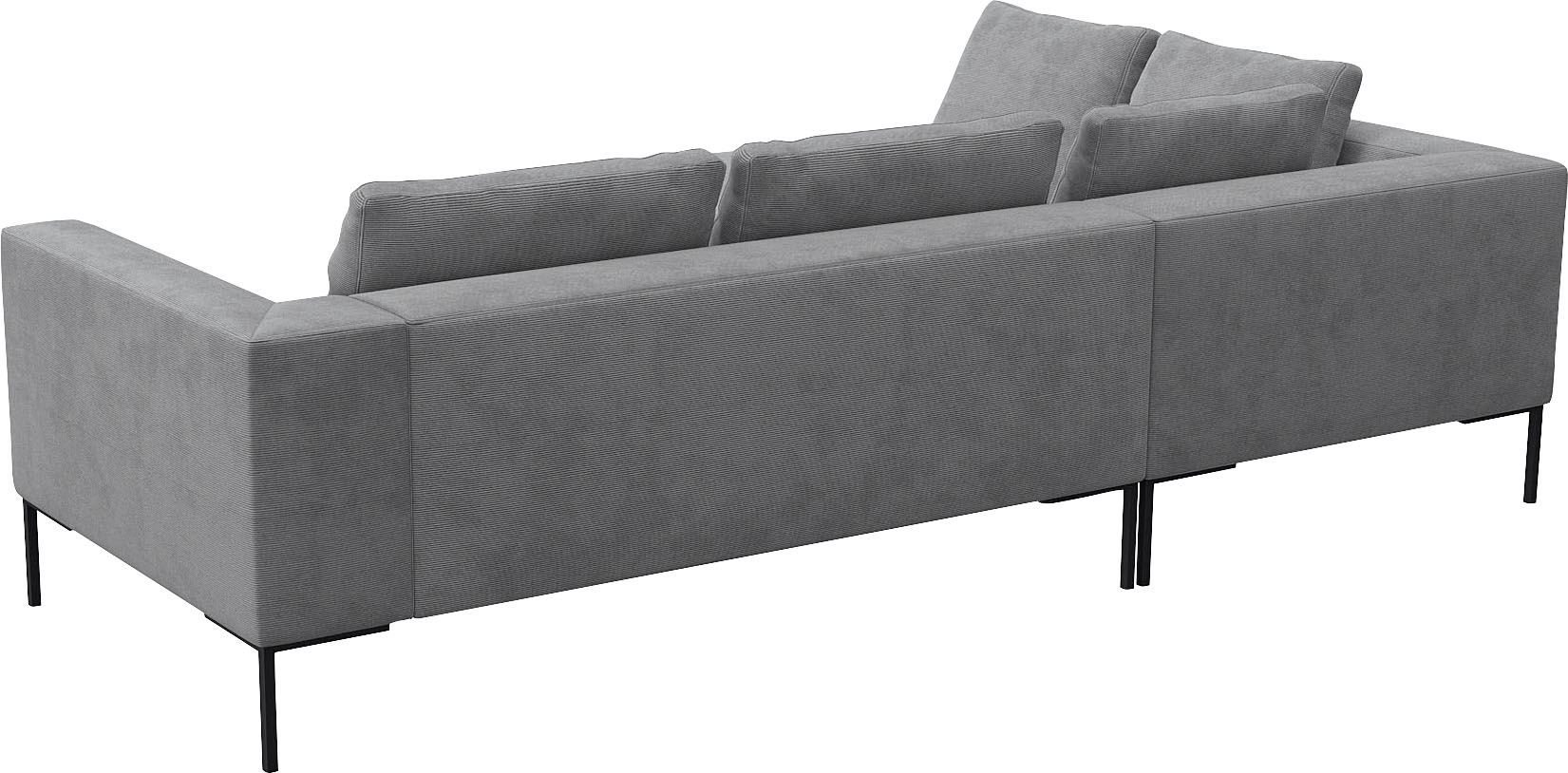 FLEXLUX Ecksofa »Loano, superbequemer Sitzkomfort durch Kaltschaum im Sitz«, modernes Sofa, frei im Raum stellbar, lose Kissen, L-Form