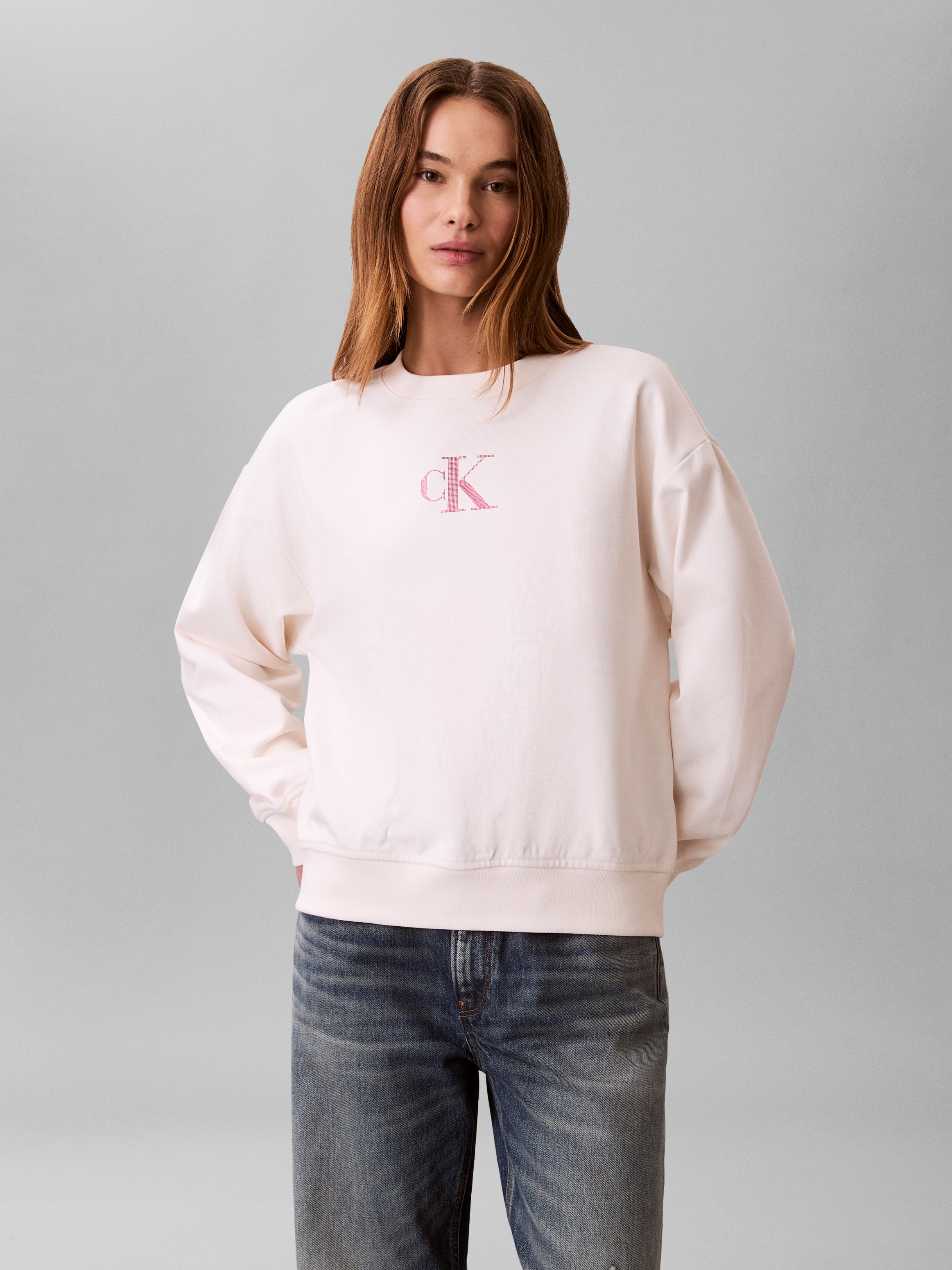 Calvin Klein Jeans Sweatshirt, Regular fit mit Rundhalsausschnitt günstig online kaufen