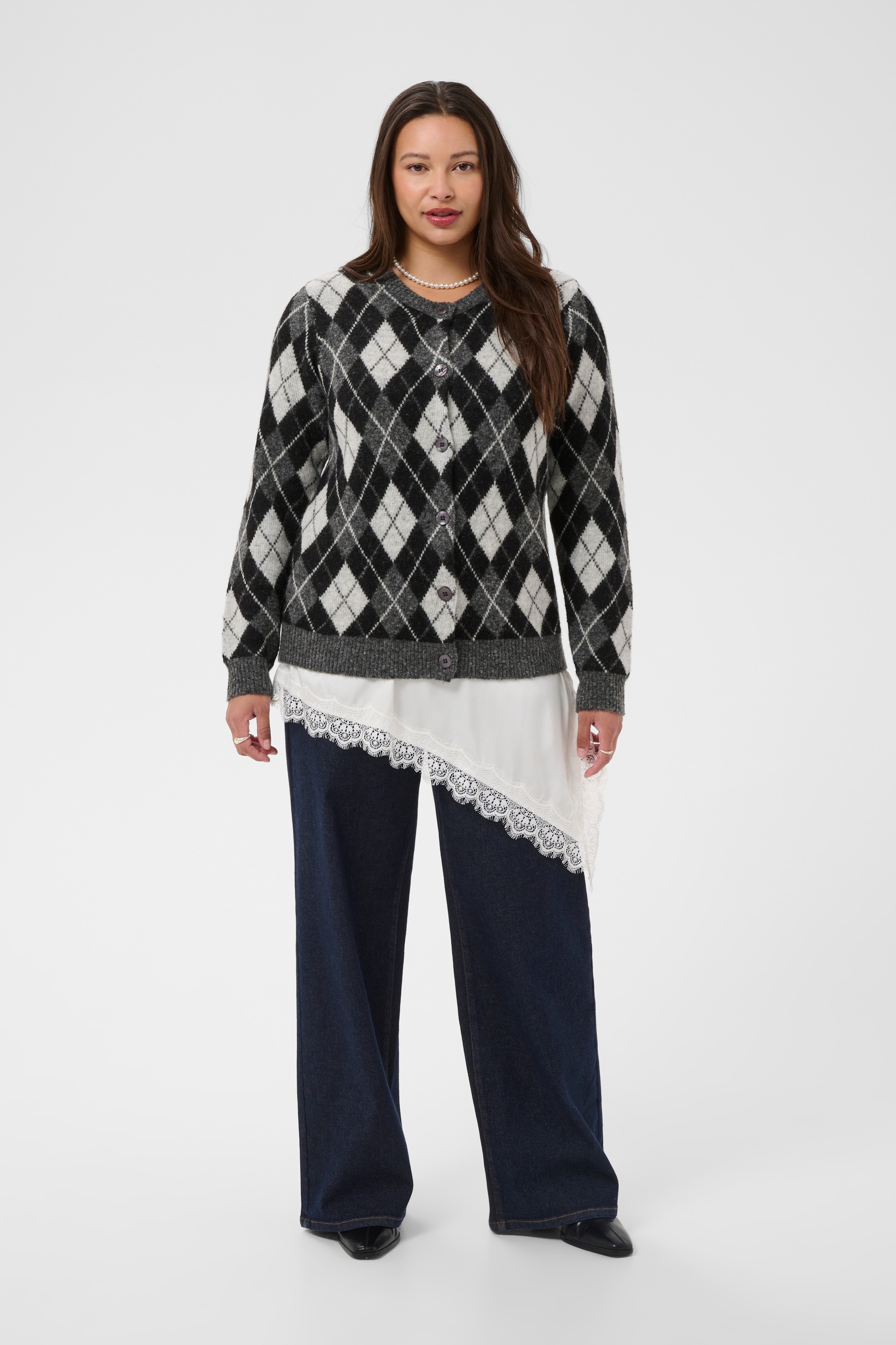KAFFE Curve Strickjacke »KAFFE Curve Strickjacke KCharla«