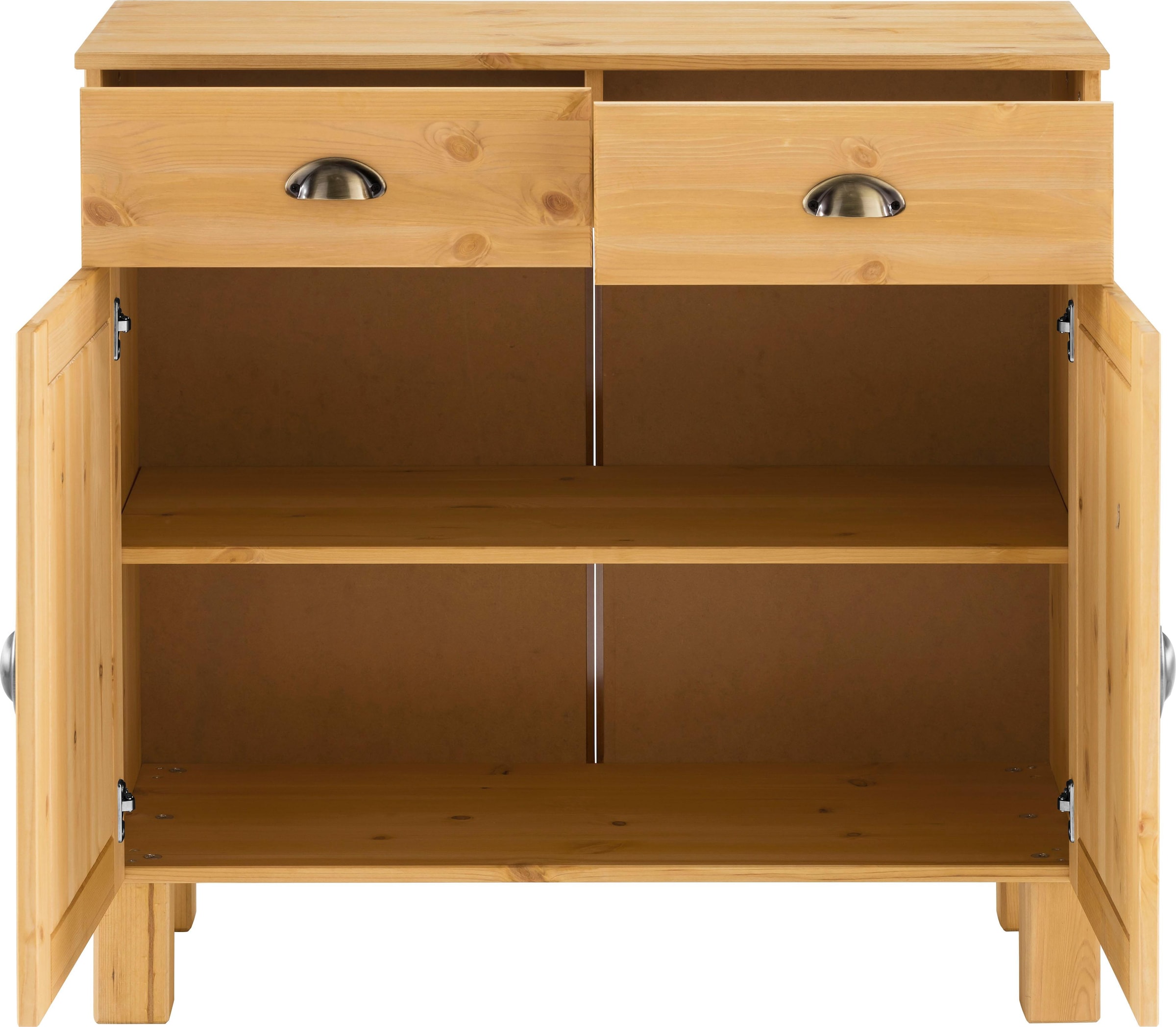 Home affaire Unterschrank »Oslo«, 85 cm breit, 38 cm tief, als Sideboard nutzbar, 2 Türen, 2 Schubladen