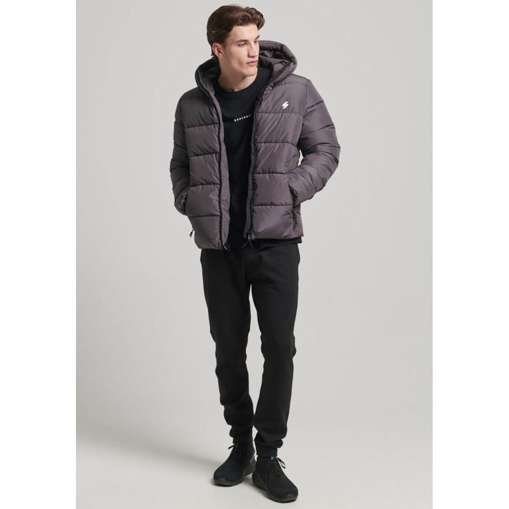 Superdry Steppjacke »HOODED SPORTS PUFFR JACKET«, mit Kapuze