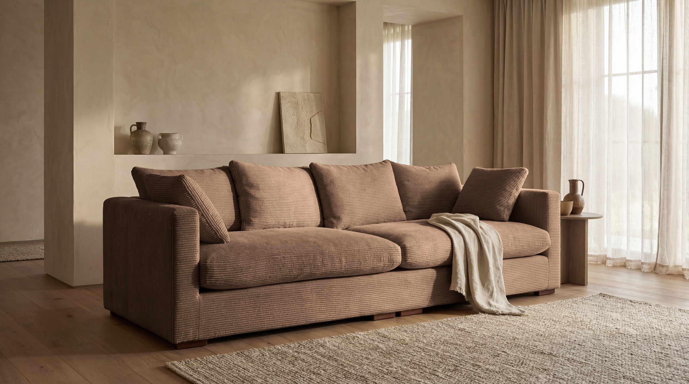 Home affaire Big-Sofa "Coray" extra weich und kuschelig, Füllung mit Federn günstig online kaufen