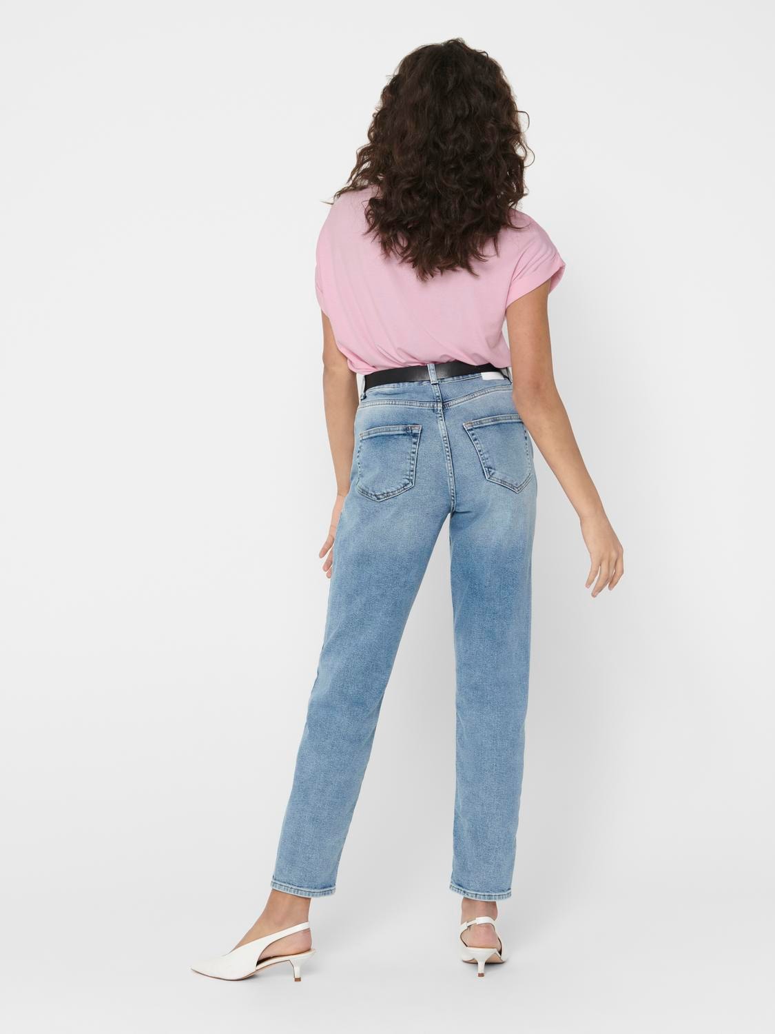 ONLY T-Shirt »ONLMOSTER – Kurzarmshirt mit Aufschlag und klassischem Look«, unifarben, casual, regular fit, Viskosemischung, Rundhals