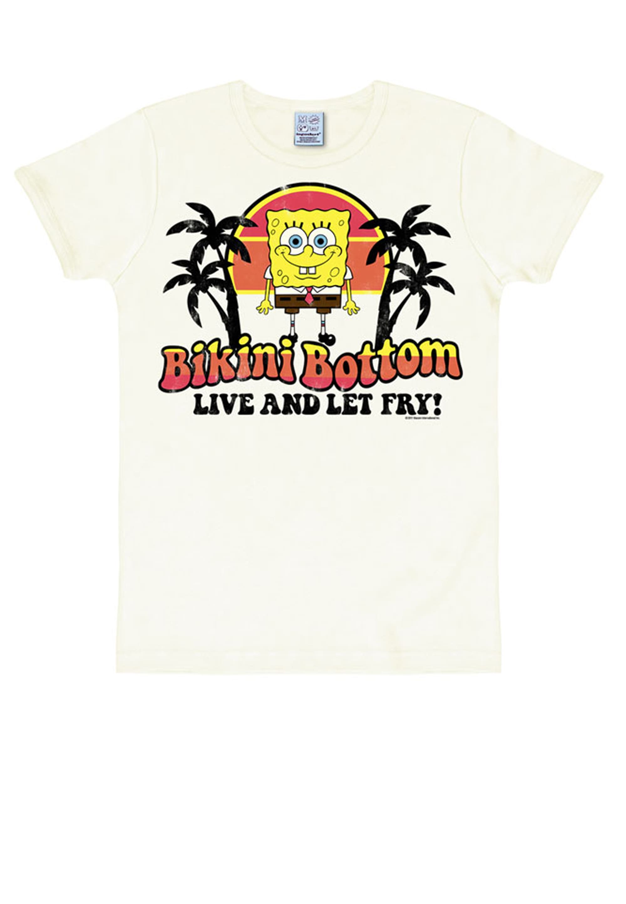 LOGOSHIRT - Bikini Bottom«, | BAUR witzigem bestellen »Spongebob Spongebob-Print ▷ T-Shirt mit