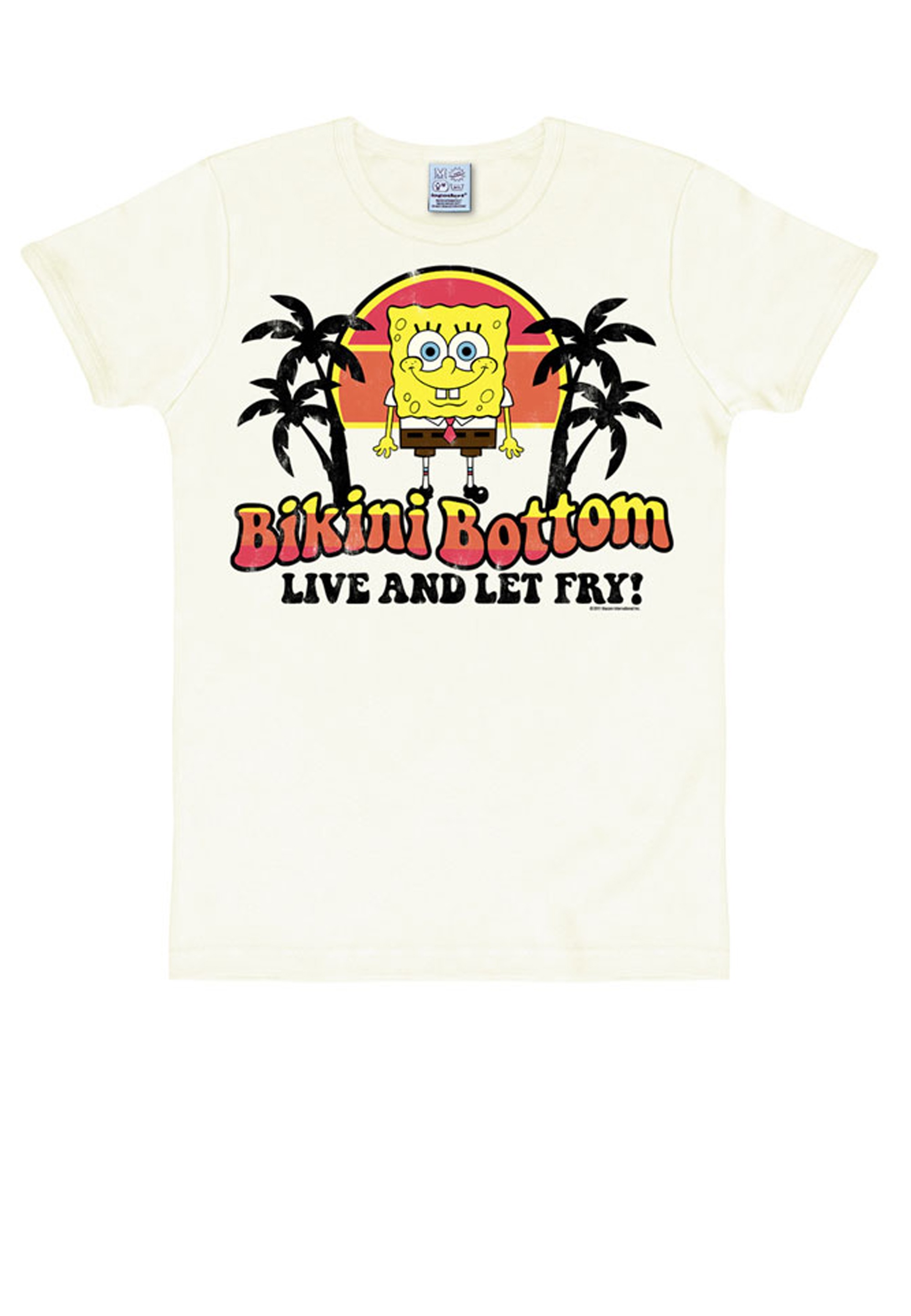 LOGOSHIRT T-Shirt »Spongebob - Bikini Bottom«, mit witzigem Spongebob-Print