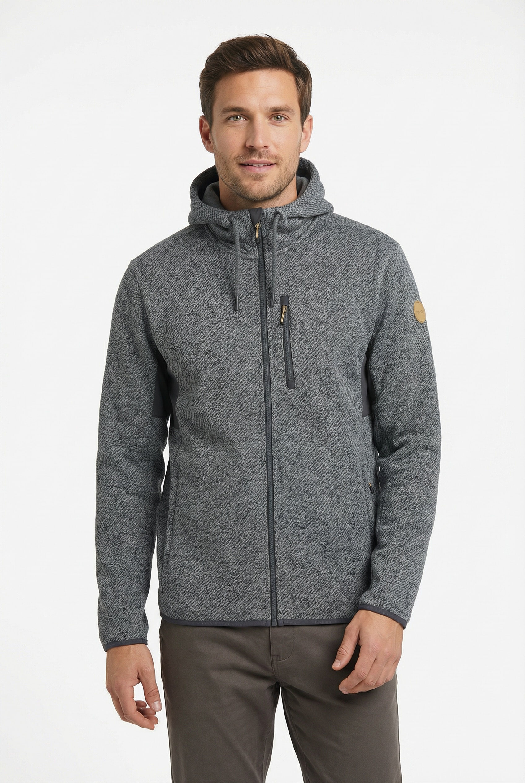 Icepeak Fleecejacke "MANAWA" schnell trocknendes Obermaterial aus Polyester, auch in großen Größen