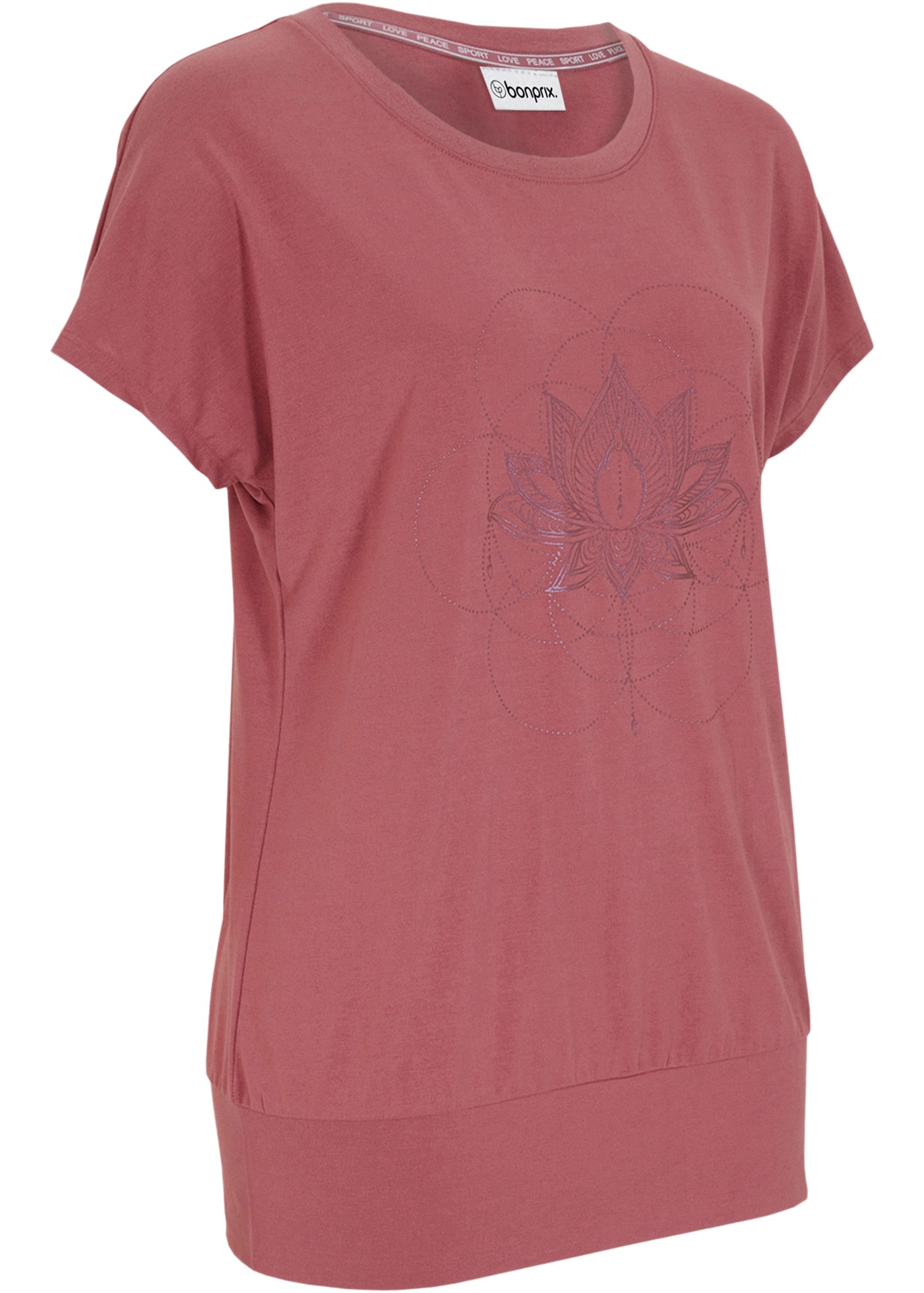 bonprix T-Shirt »Sport-Shirt, Loose Fit« Oversize Passform, Loose Fit, breites Bündchen