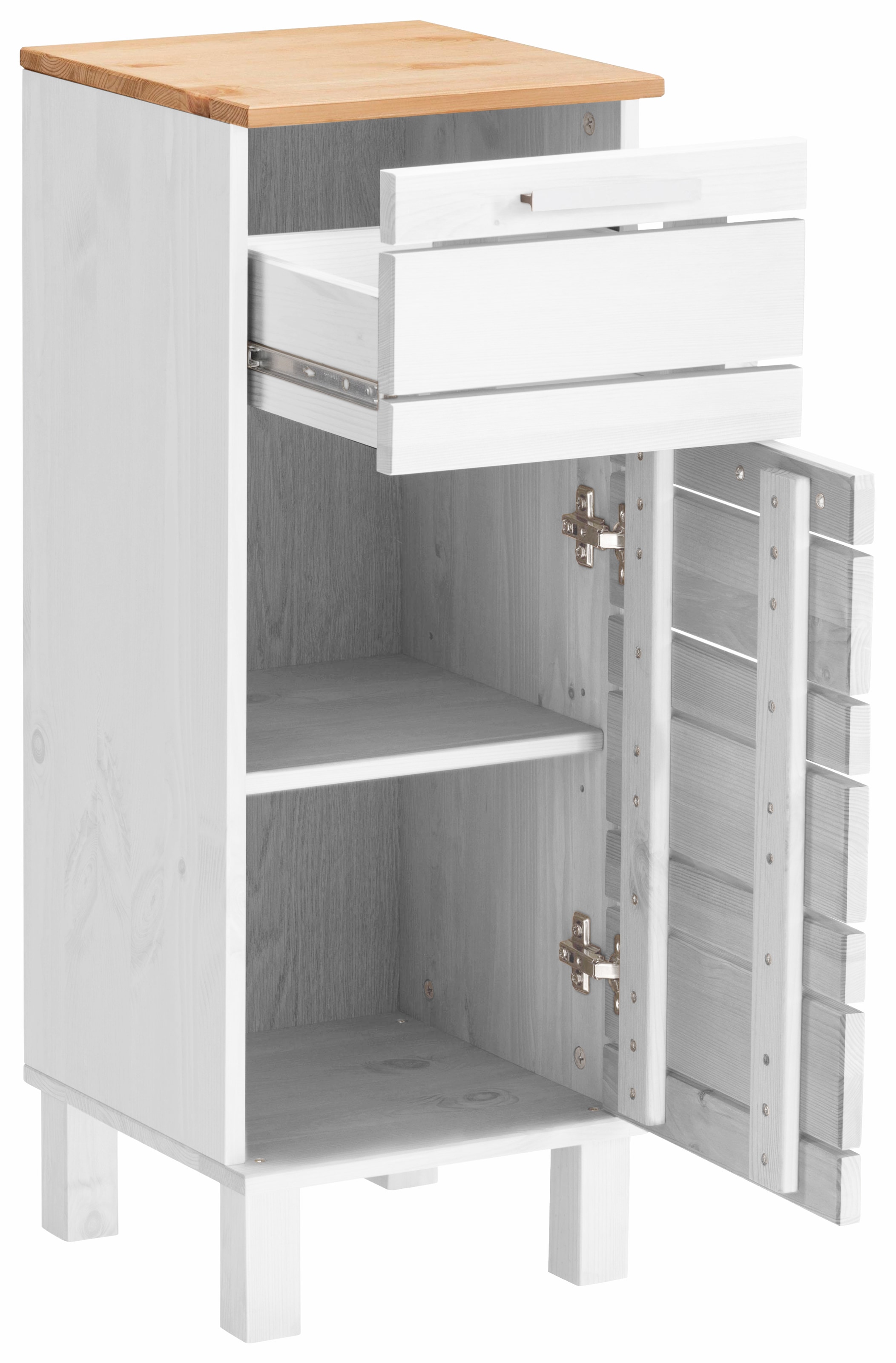 Home affaire Unterschrank »JOSIE«, Breite 30,5 cm, aus Massivholz, verstellbarer Einlegeboden