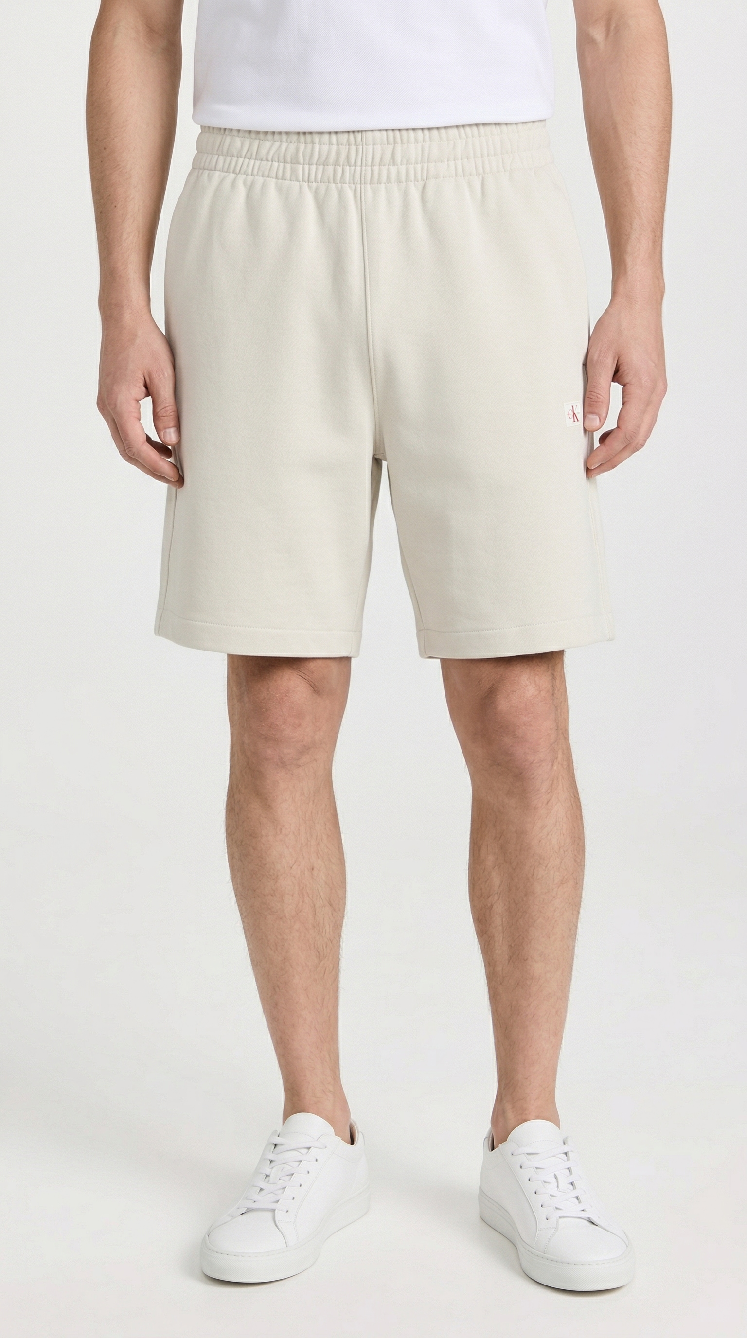 Calvin Klein Jeans Sweatshorts Regular Fit, Logo-Badge, Seitentaschen günstig online kaufen