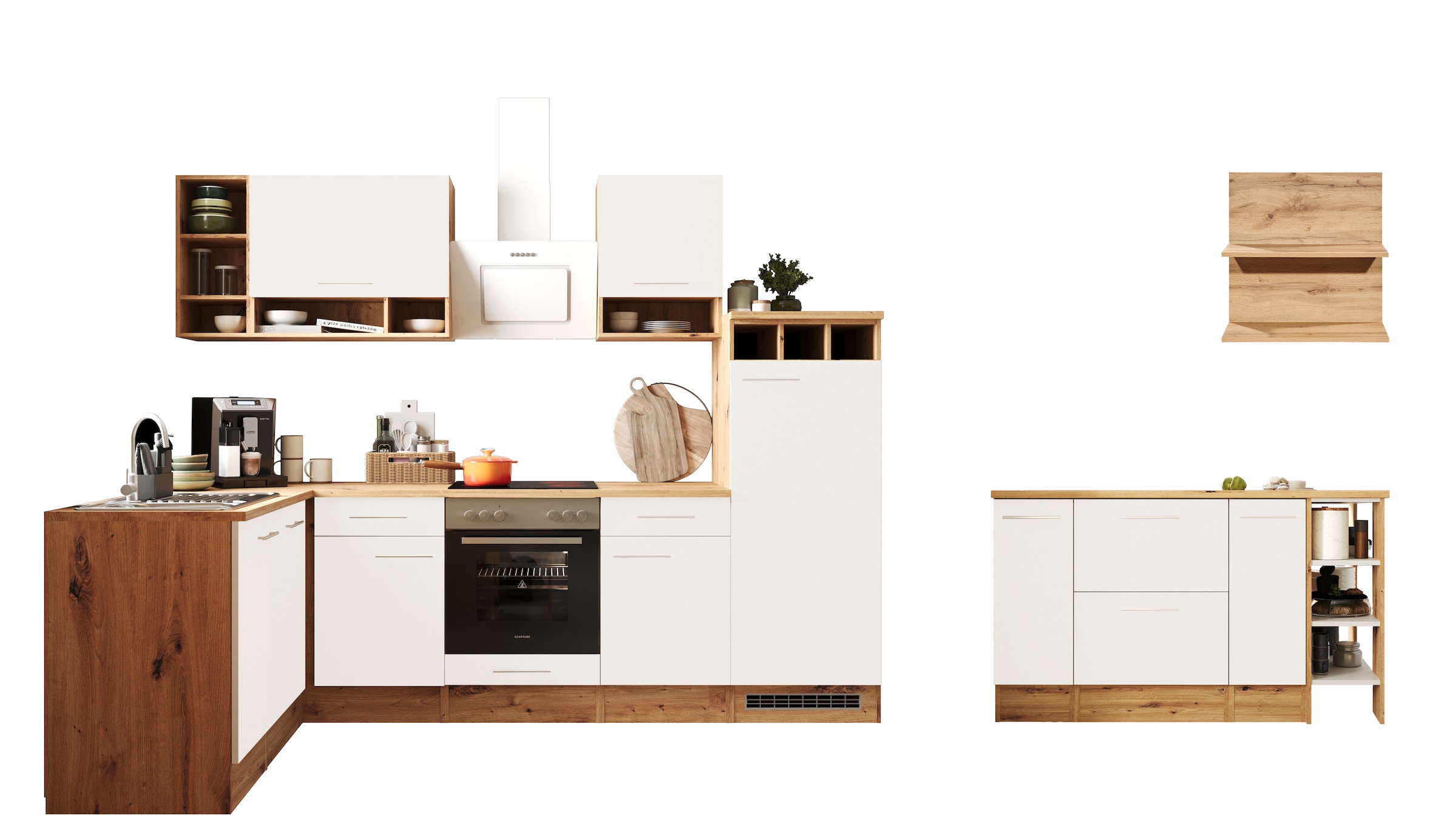 RESPEKTA Kücheninsel "Hilde" Breite 280 cm, 90 cm Arbeitshöhe, in exklusive günstig online kaufen