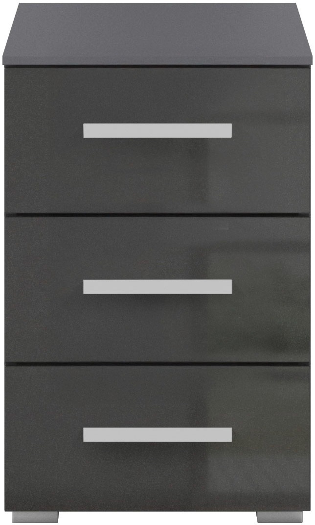 rauch Nachtkommode »Nachttisch Nachtkonsole Nachtschrank KOLUNA mit Hochglanzfront«, (Breite 40 cm), mit 3 geräumigen Schubladen für viel Stauraum MADE IN GERMANY