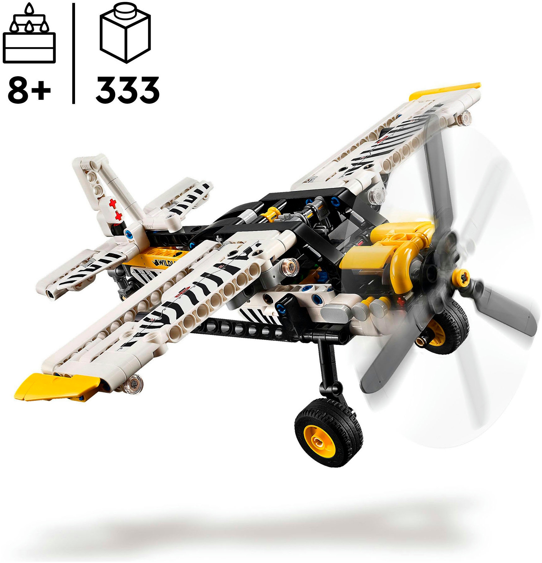 LEGO® Konstruktionsspielsteine »Propellerflugzeug (42198), LEGO Technic«, (333 St.), Made in Europe