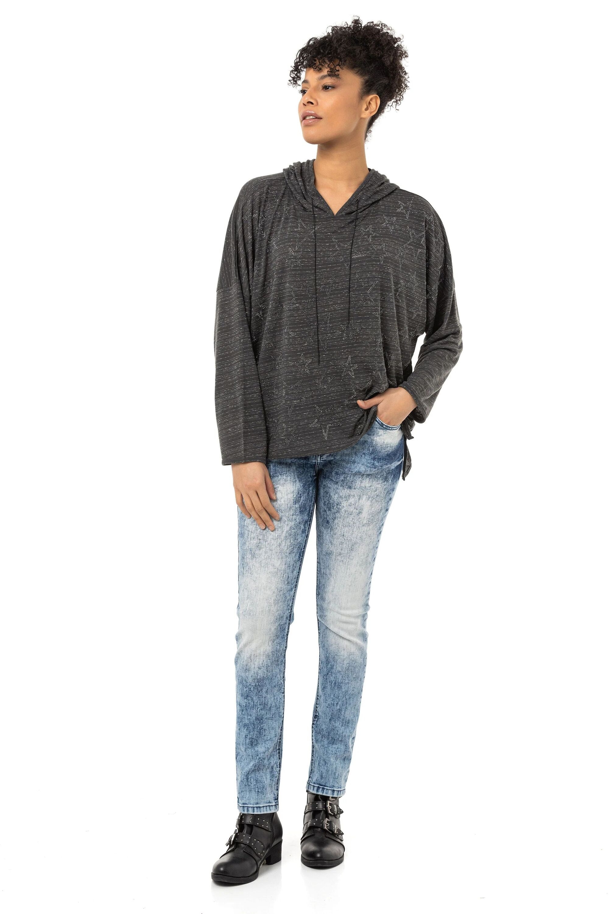 Cipo & Baxx Sweatshirt »WL357«, 1 mit Kapuze
