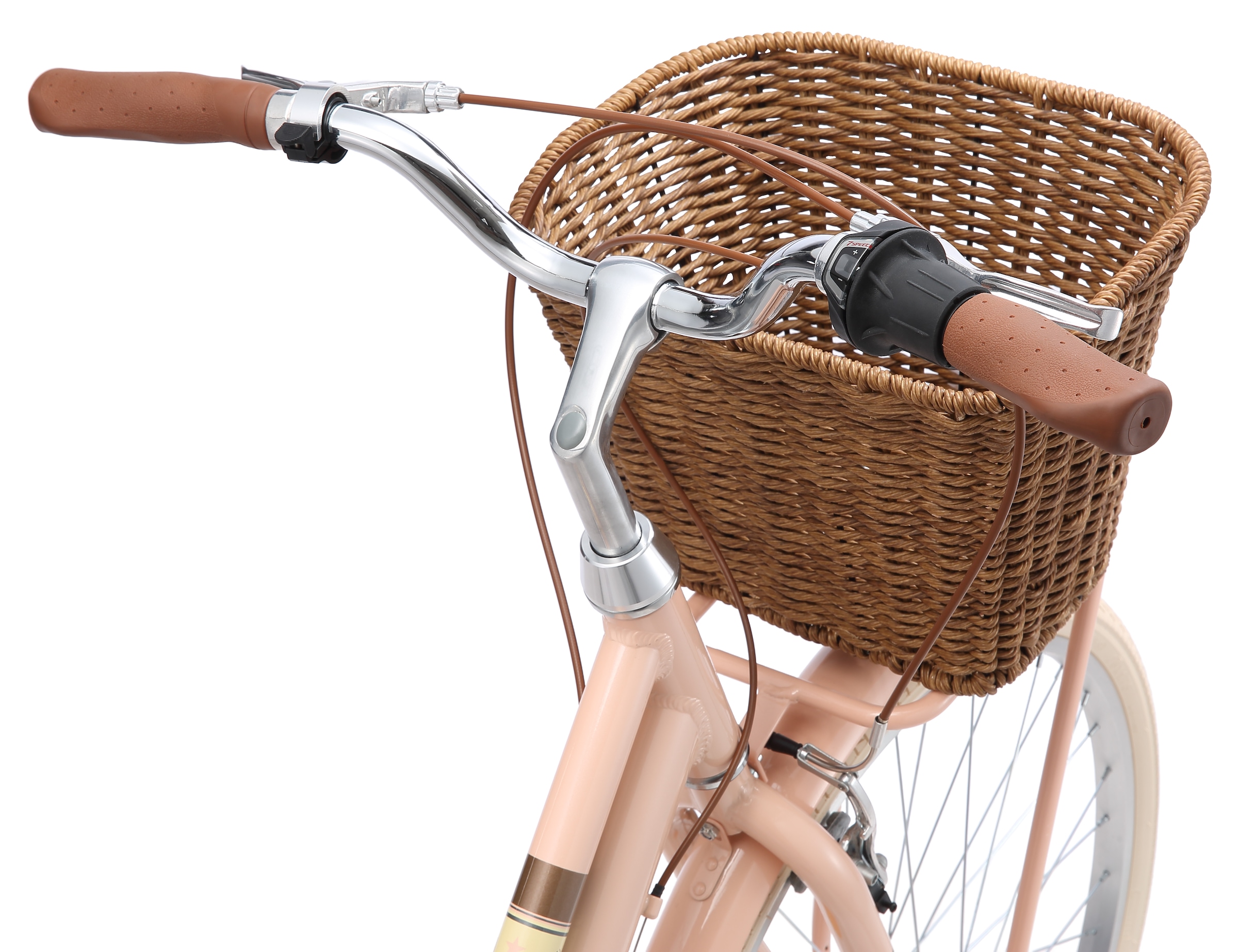 Bikestar Cityrad 7 Gang Shimano RD-TY21 Schaltwerk Kettenschaltung für Damen, Kettenschaltung