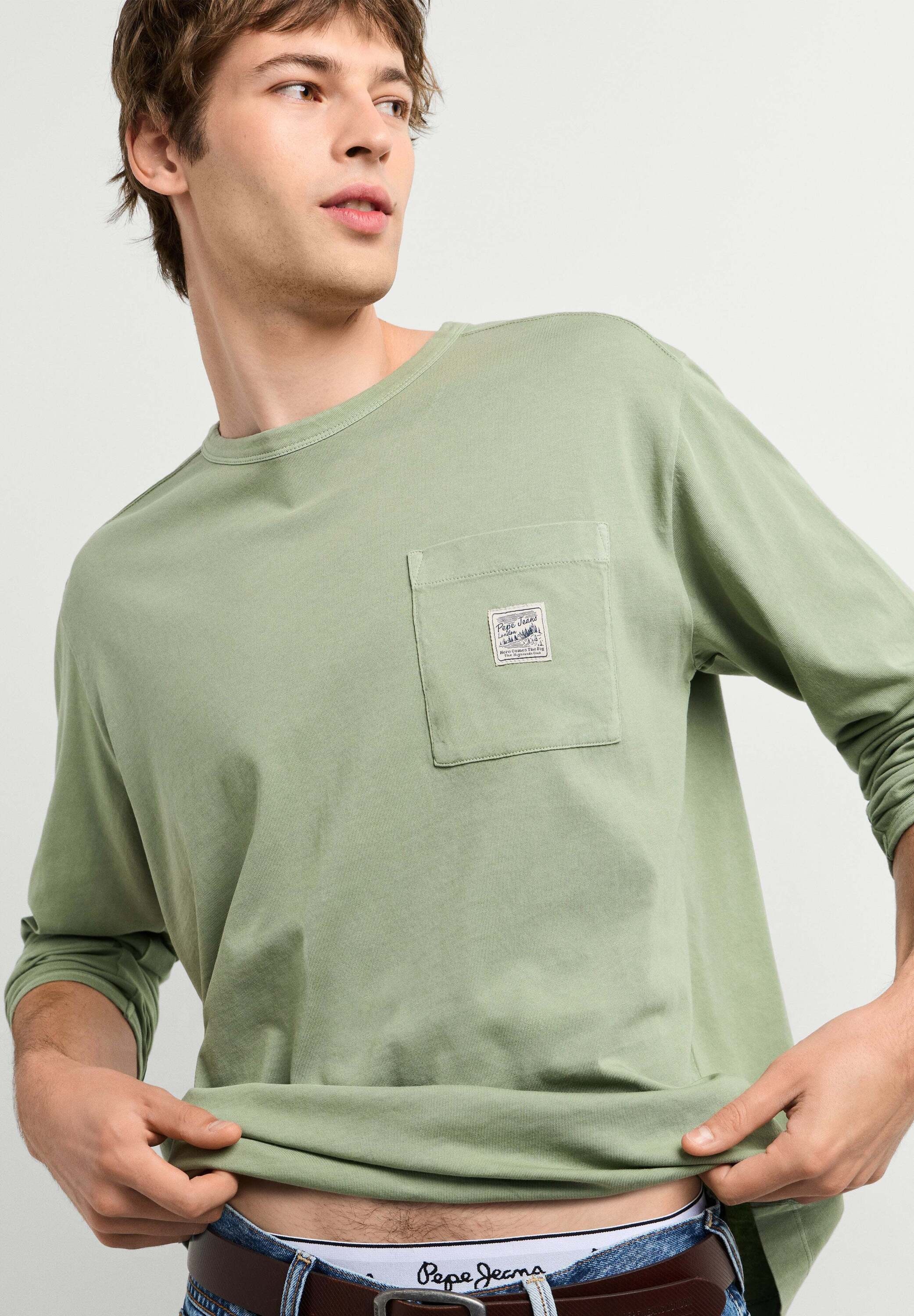 Pepe Jeans Langarmshirt "long sleeved top JUDE TEE LS"