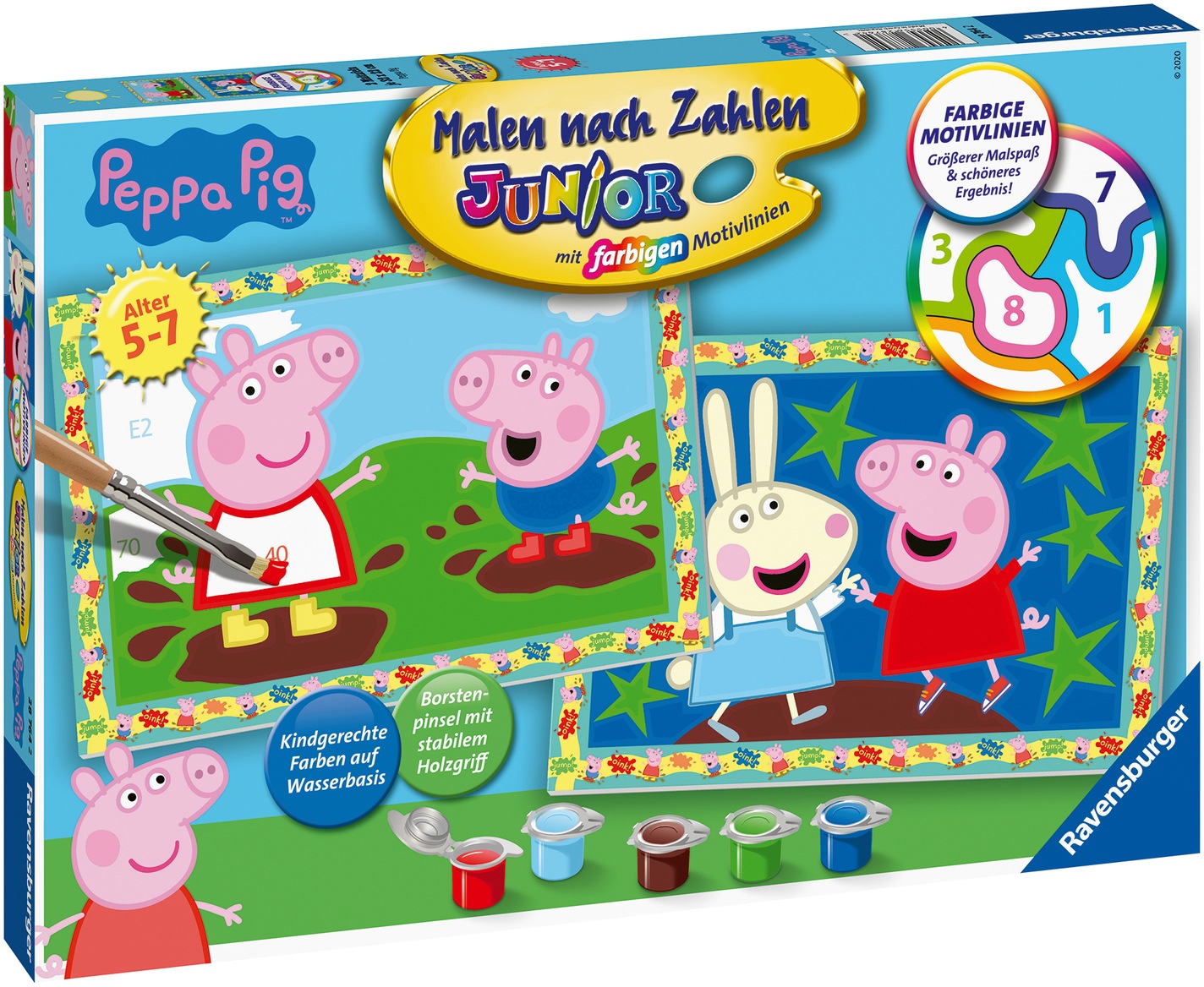 Ravensburger Malen nach Zahlen »Junior, Peppa Pig«, Made in Europe