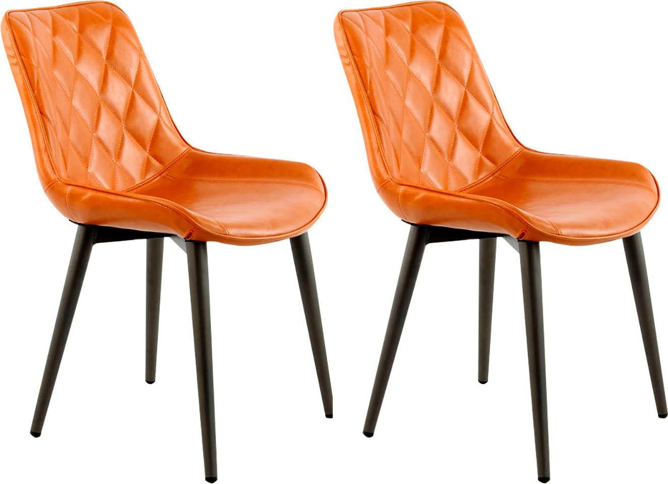 Kayoom Stuhl "Cecil 110 2er-Set,moderne Farben,Rückenlehne mit stilvollem N günstig online kaufen