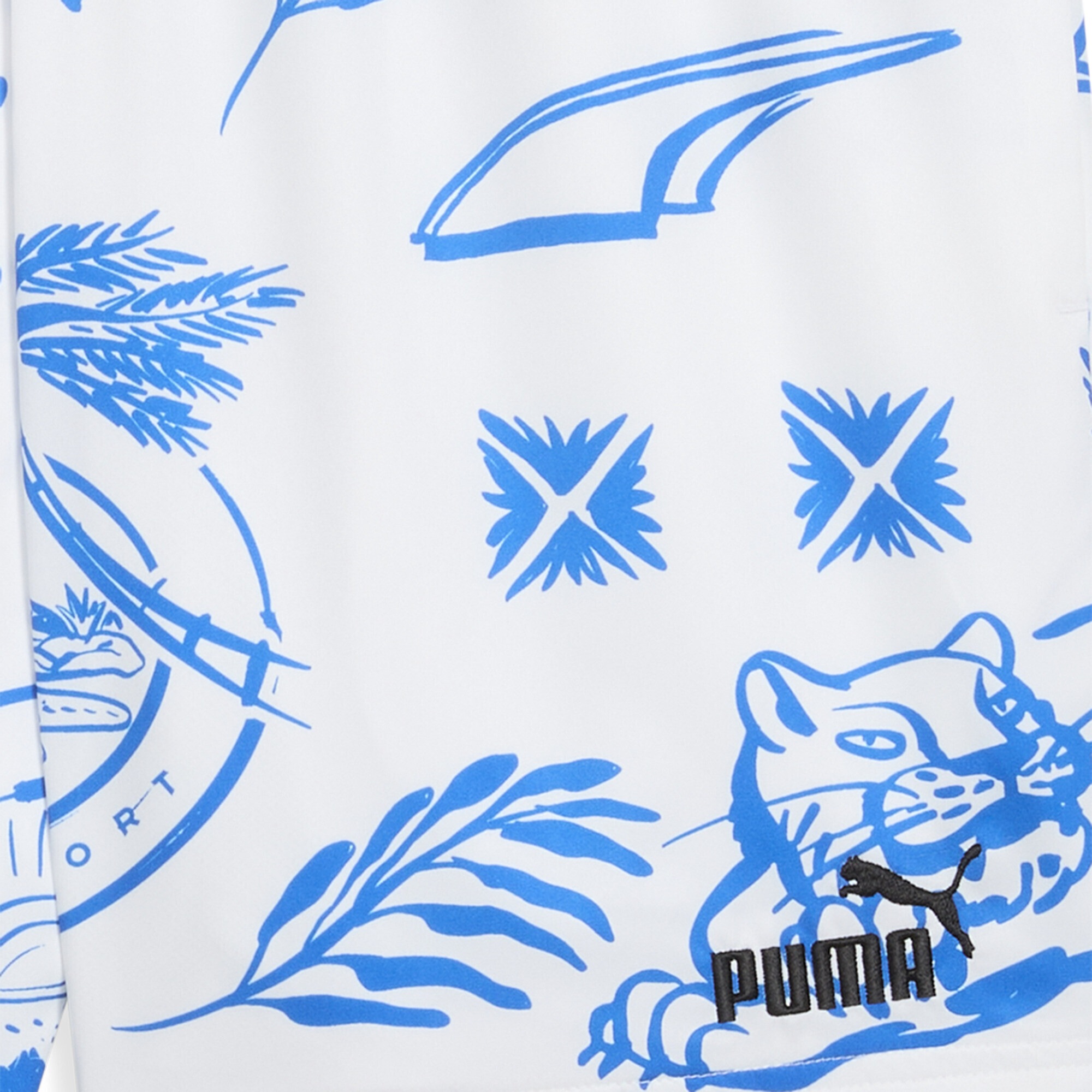 Thumbnail - PUMA Shorts "Palm Resort All-Over Print 5" Gewebte Shorts Herren"