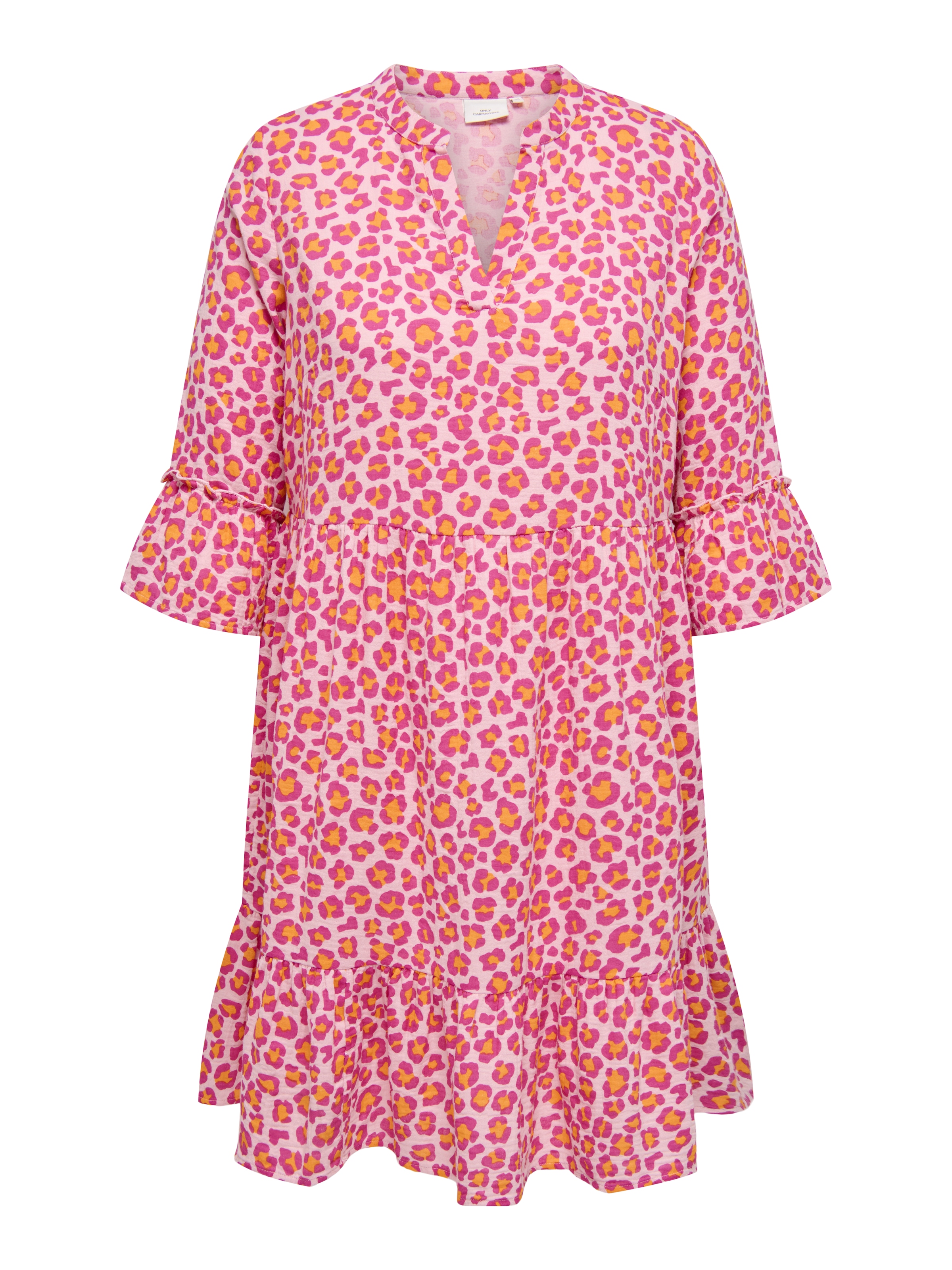 ONLY CARMAKOMA Tunikakleid "CARTHYRA LIFE PEPLUM DRESS WVN", aus Musselin günstig online kaufen