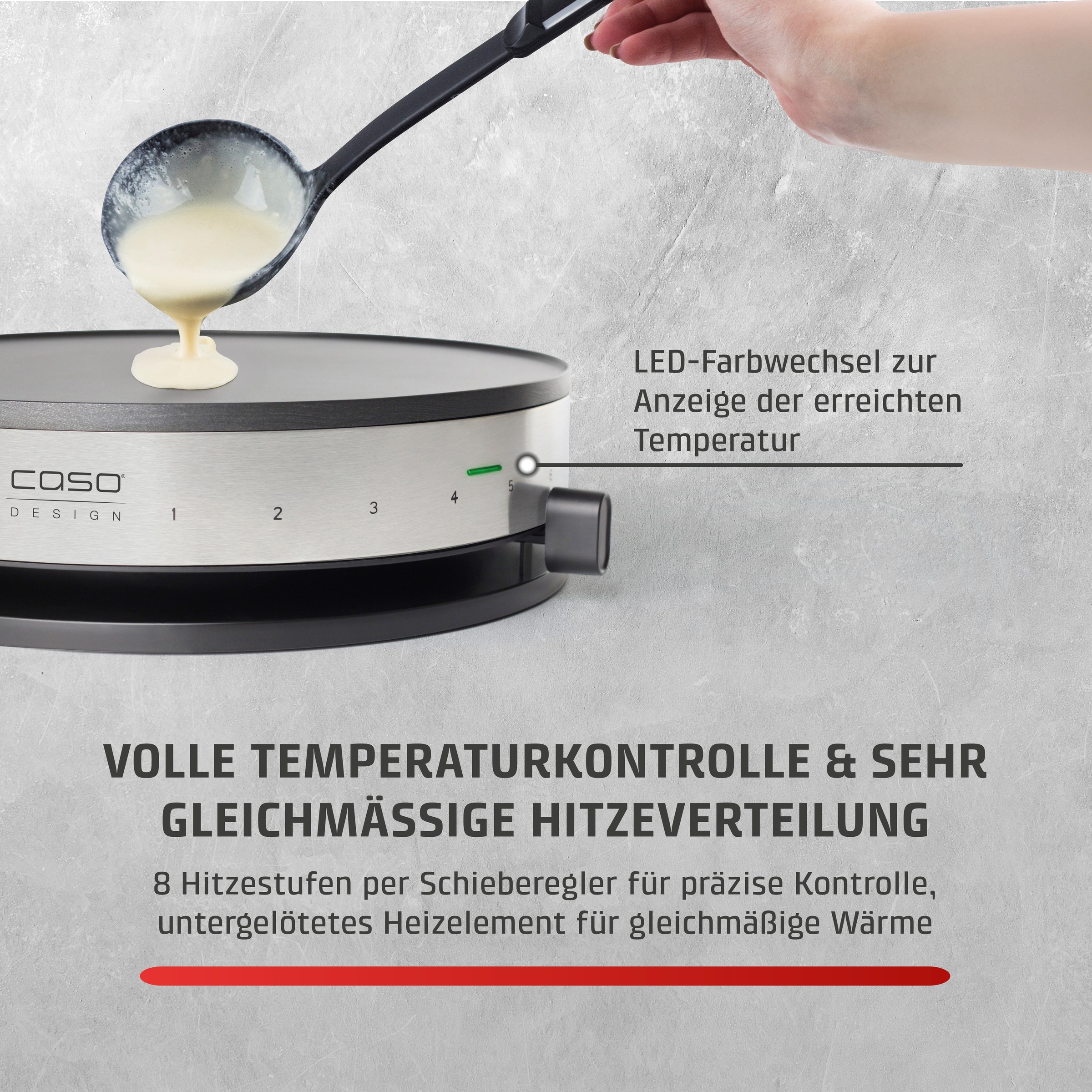 Caso Crêpesmaker »CM1300« 1300 W Ø 33 cm