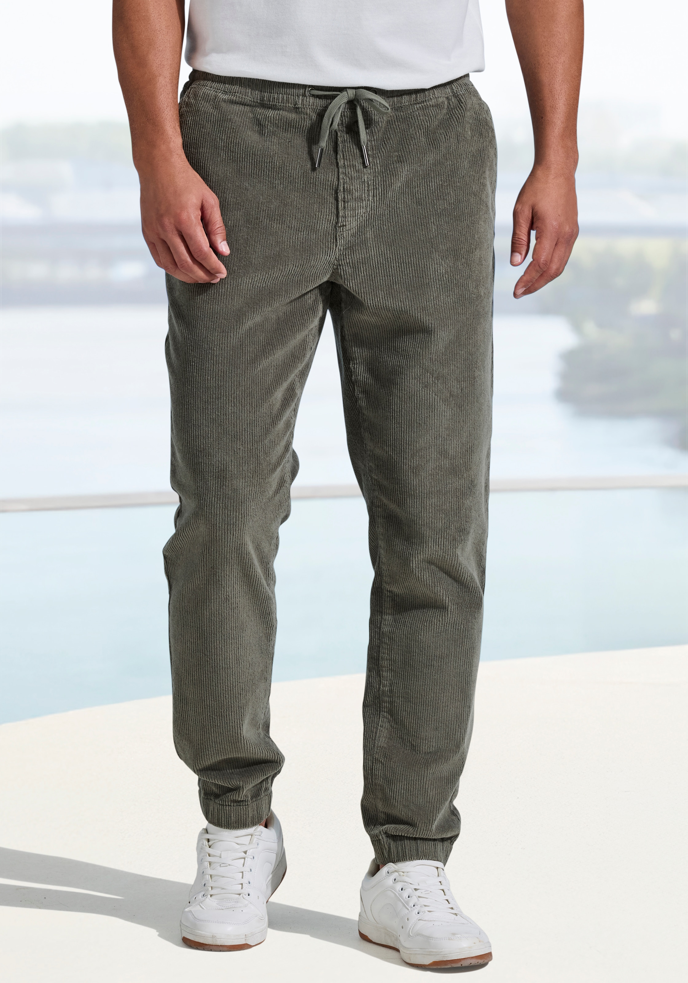 John Devin Jogger Pants "bis Größe 5XL - elastische Cordhose" Jogg Pants aus weichem Cord-Stretch