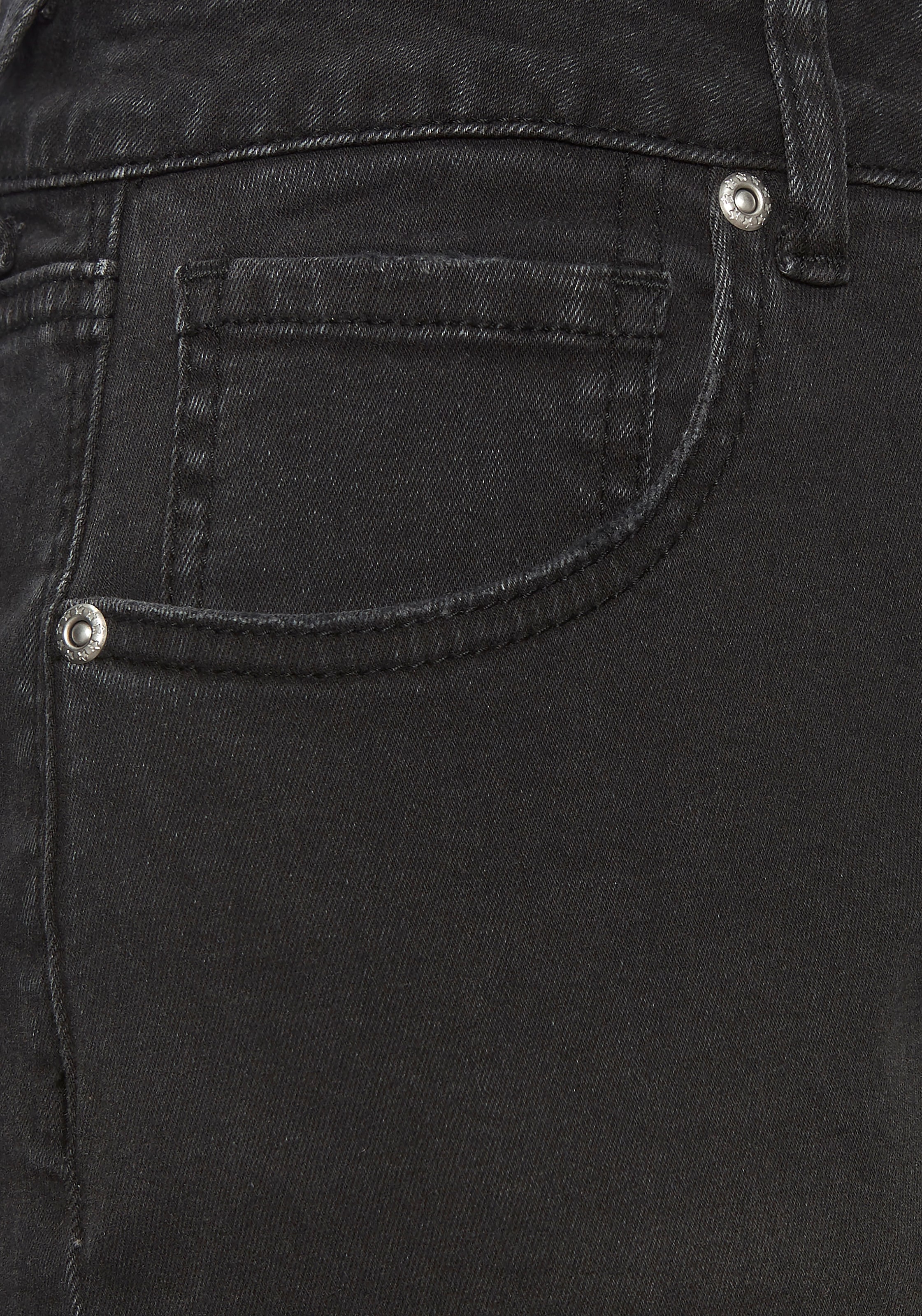 LASCANA Mom-Jeans, mit hohem Bund. elastische Denimware