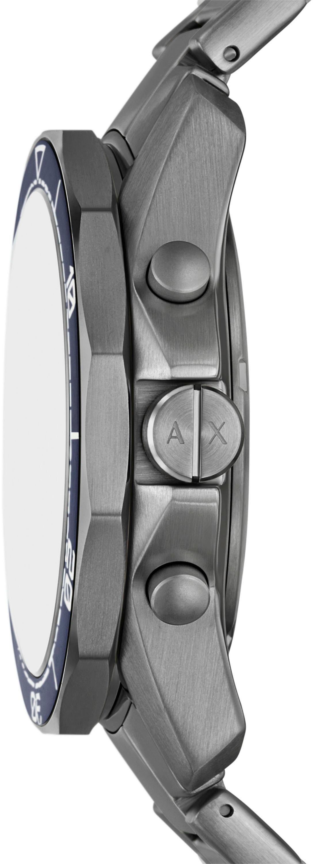 ARMANI EXCHANGE Chronograph, Quarzuhr, Armbanduhr, Herrenuhr, Edelstahlarmband, analog, Tag
