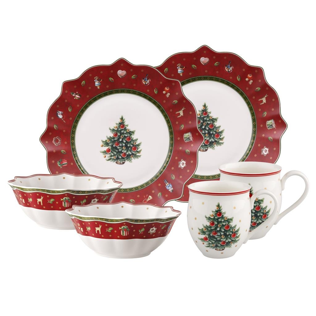 Villeroy & Boch Geschirr-Set "Frühstücks-Set Toys Delight 6er Set bunt" Handwäsche wird empfohlen