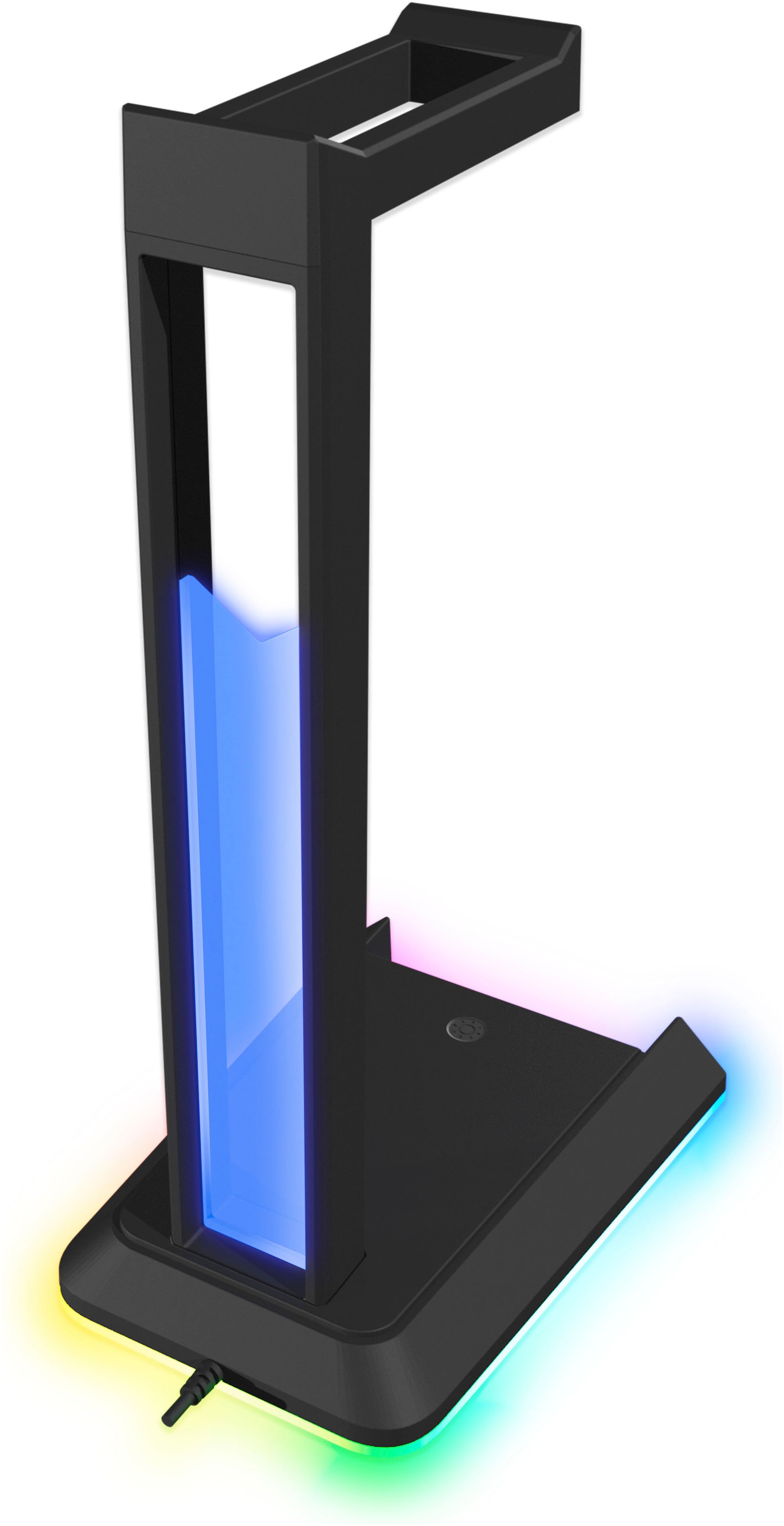 Speedlink Headset-Halterung »EXCELLO NX RGB Stand mit USB Hub 2.0 mit 1 USB-C und 2 USB-A Ports«, Headset Ständer mit RGB LED Beleuchtung, 9 Beleuchtungsmodi