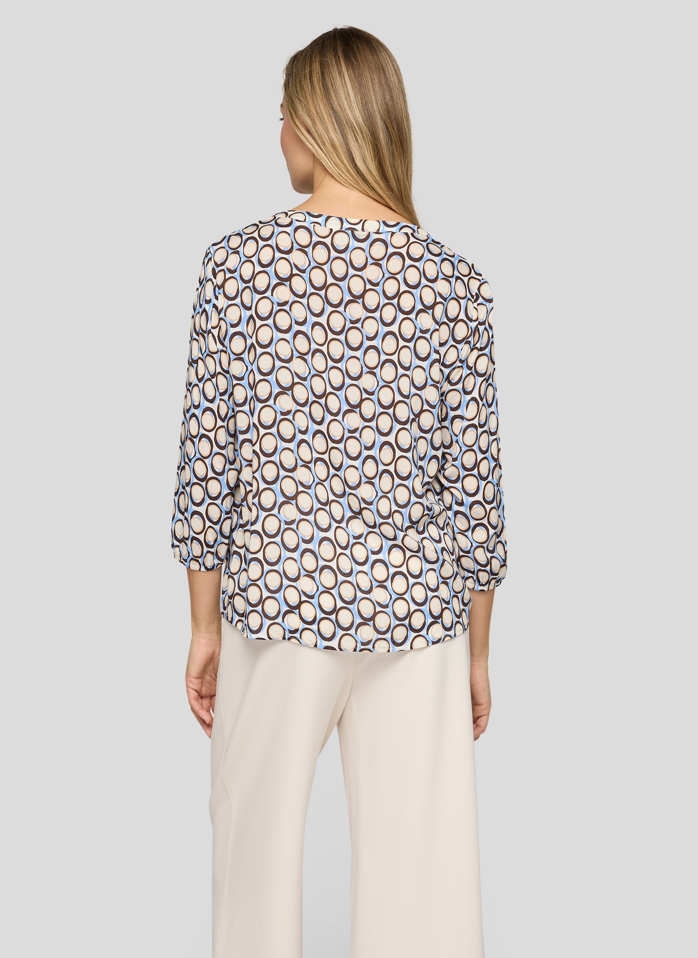 Rabe Druckbluse 3/4-Arm, mit grafischem Muster