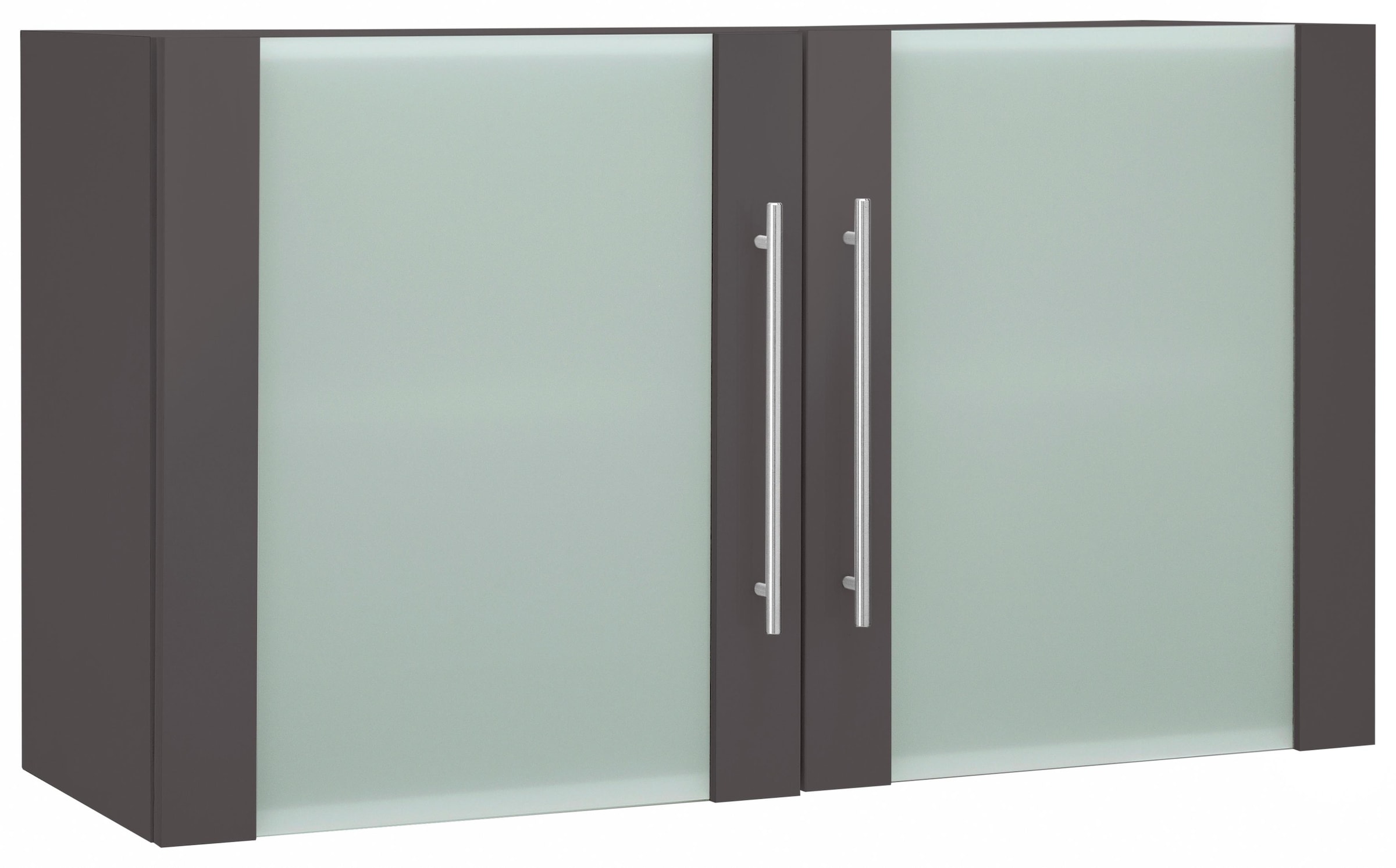 wiho Küchen Glashängeschrank "Flexi2, Breite/Höhe: 100/56,5 cm, Soft-Close bei den Türen" inkl. verstellbaren Einlegeboden
