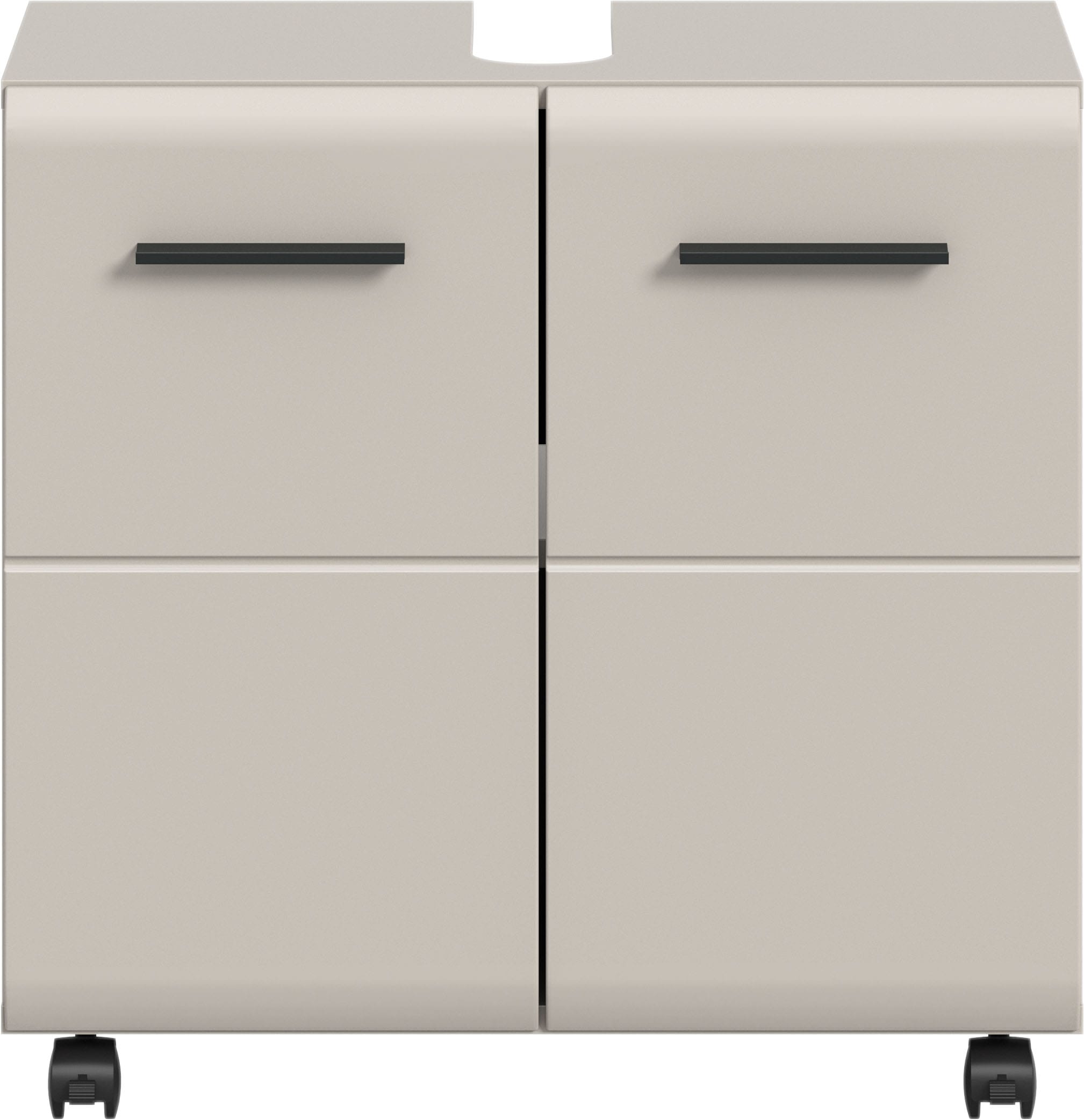 welltime Waschbeckenunterschrank »FLORENZ, Waschbeckenunterschrank mit Rollen, hochwertige MDF-Front« 1 Stk. tlg. Waschbeckenunterschrank, WBU, Unterschrank, Bad, Badezimmer