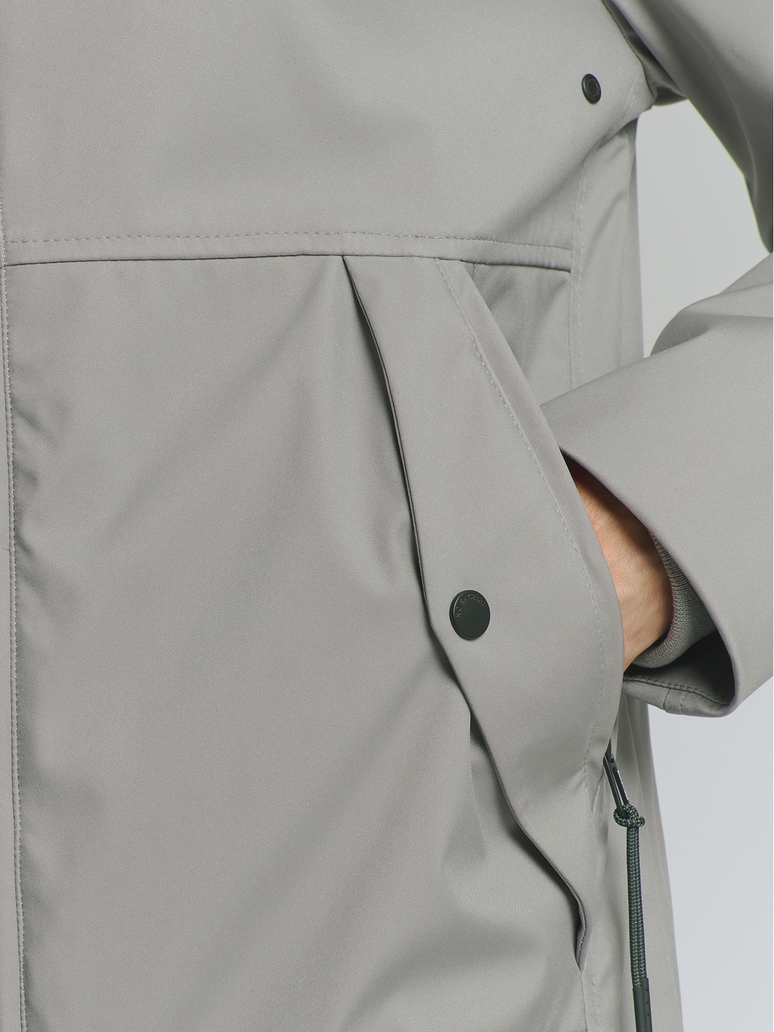 NO EXCESS Kurzjacke »No Excess Jacke mit Kapuze Jacket Mid Long Hooded«