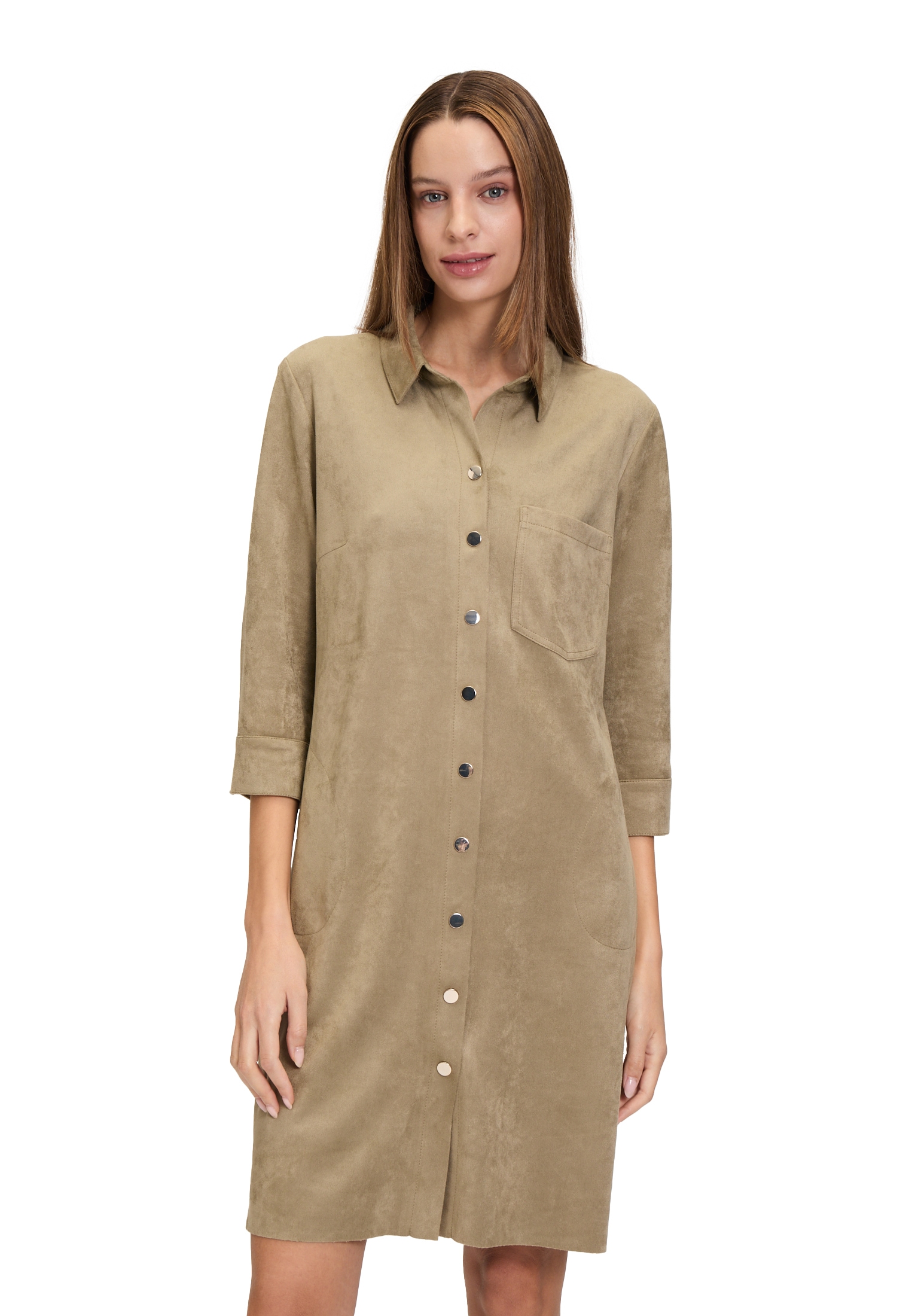 Betty Barclay Hemdblusenkleid "Betty Barclay Damen Hemdblusenkleid mit Knop günstig online kaufen