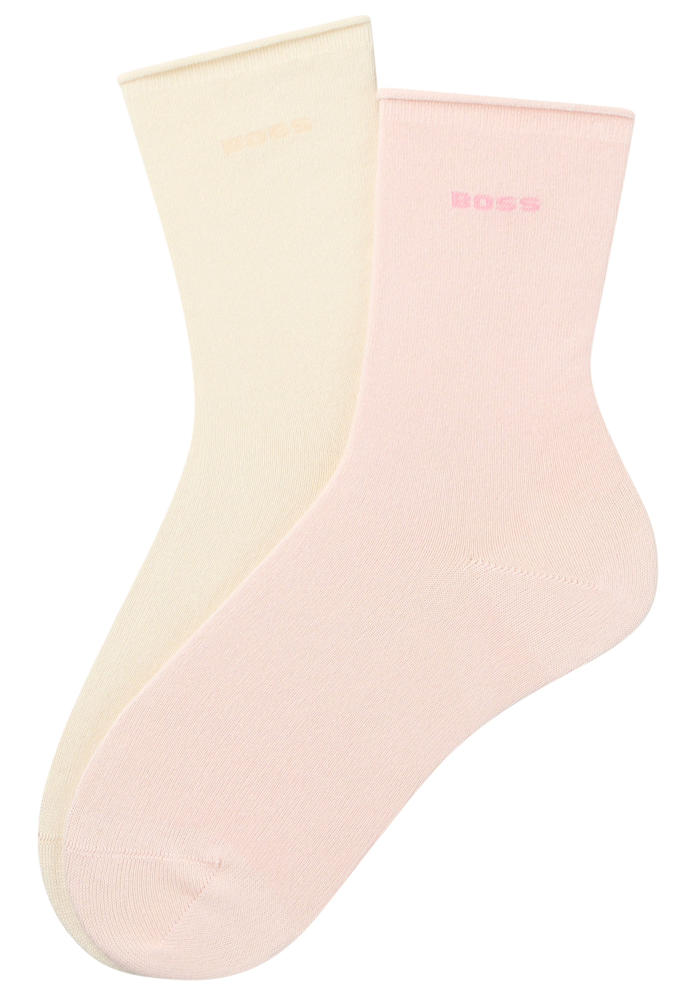 BOSS Socken 2 Paar tlg. mittelhoch, verstärkte Zehen- und Fersenpartie