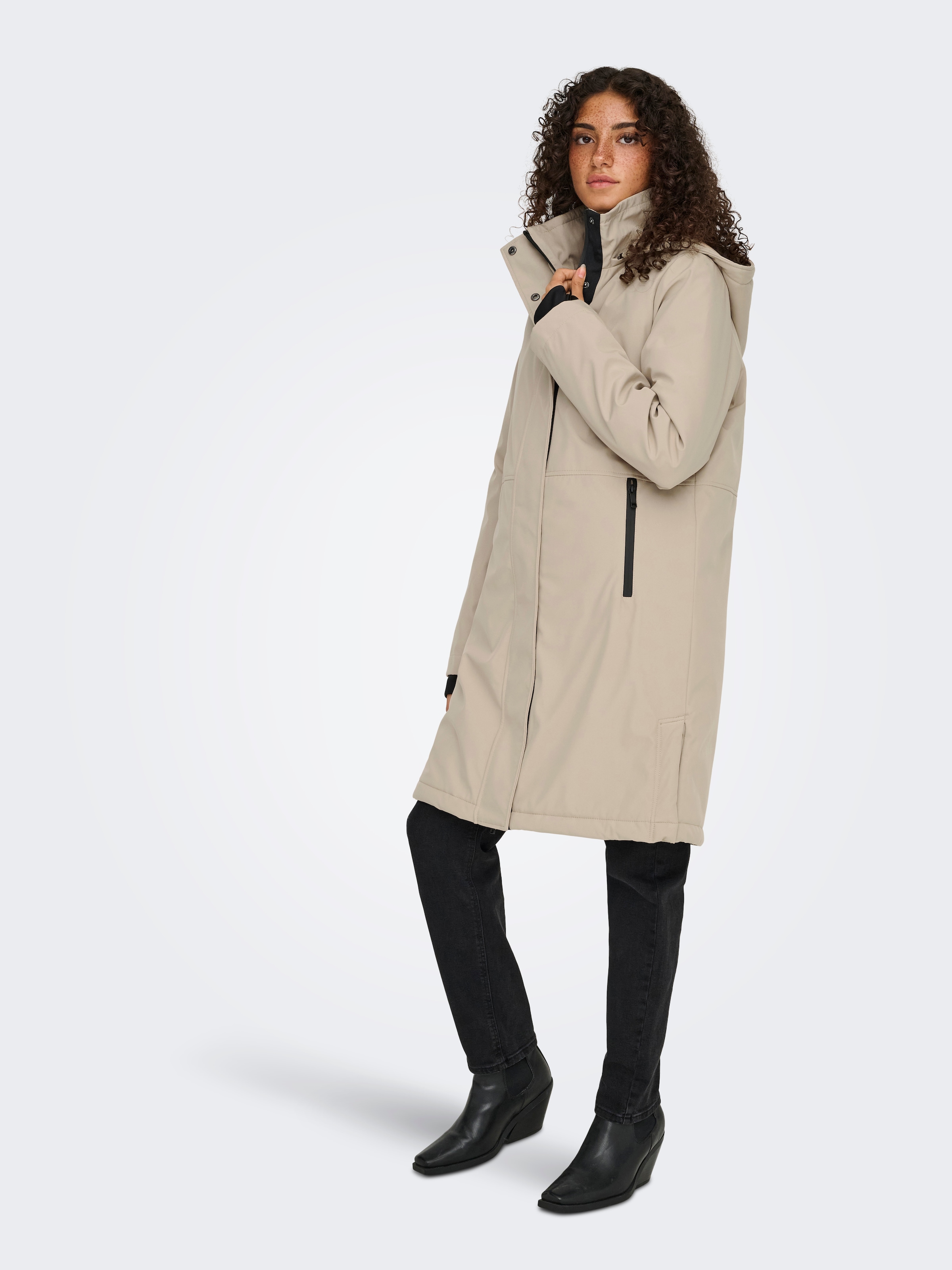 ONLY Parka »ONLKARA PARKA OS OTW« mit Kapuze