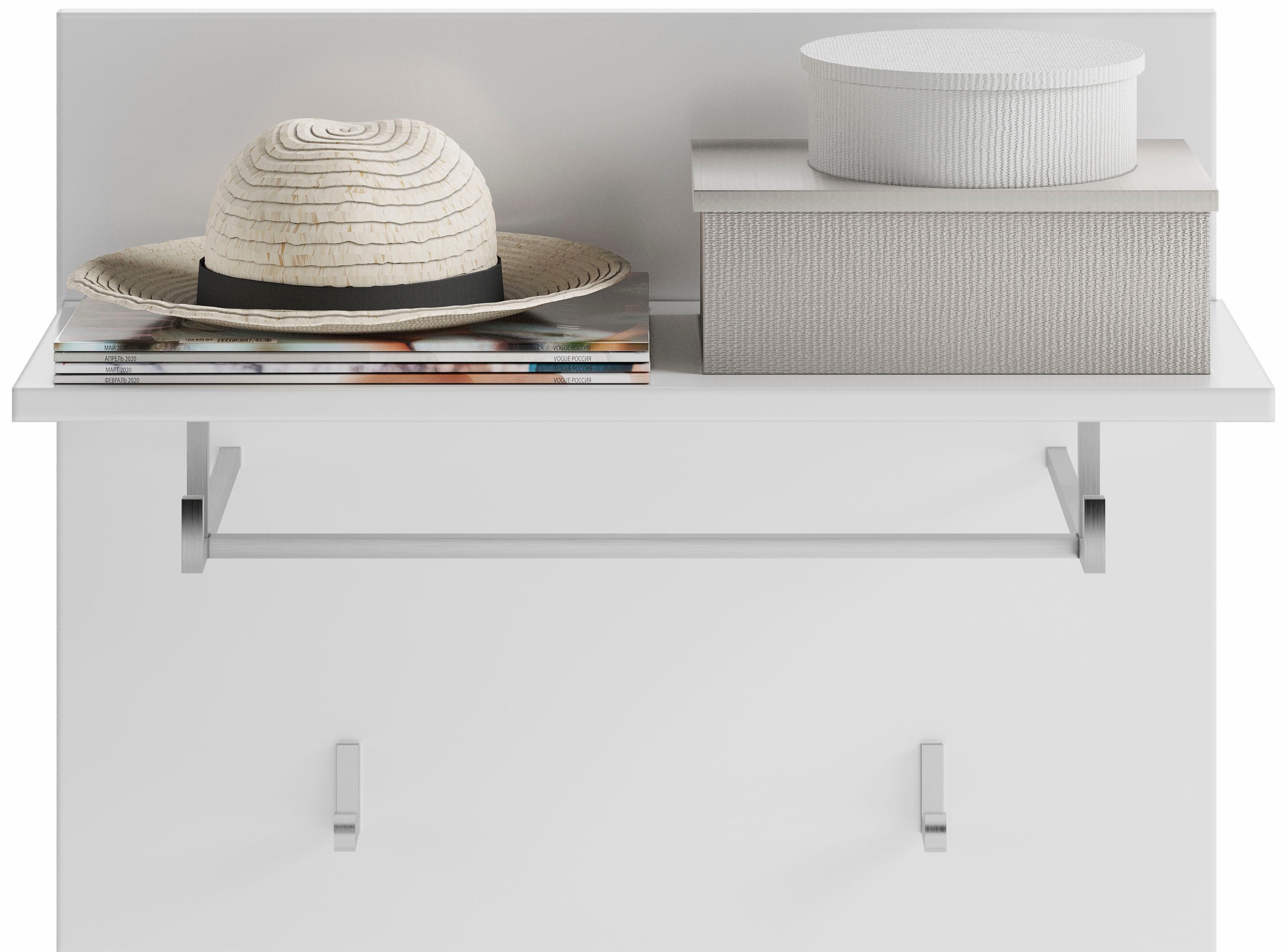 Home affaire Garderobenpaneel "Malmö, Breite 60 cm, 2 Haken, 1 Kleiderstang günstig online kaufen