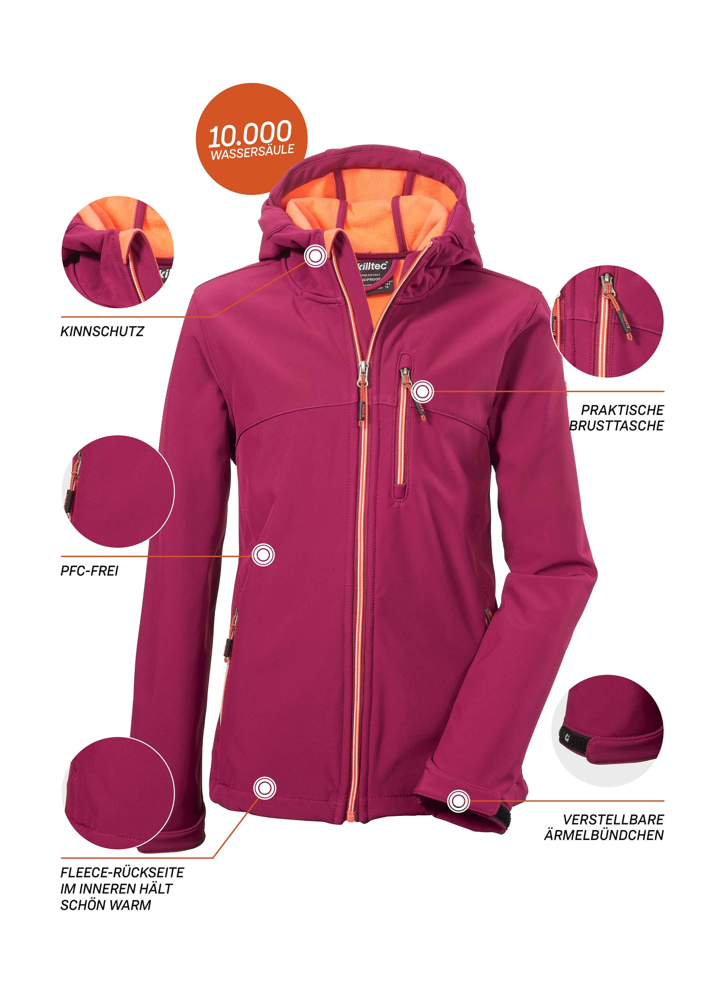 Killtec Softshelljacke »Girls Softshelljacke« bestellen | BAUR