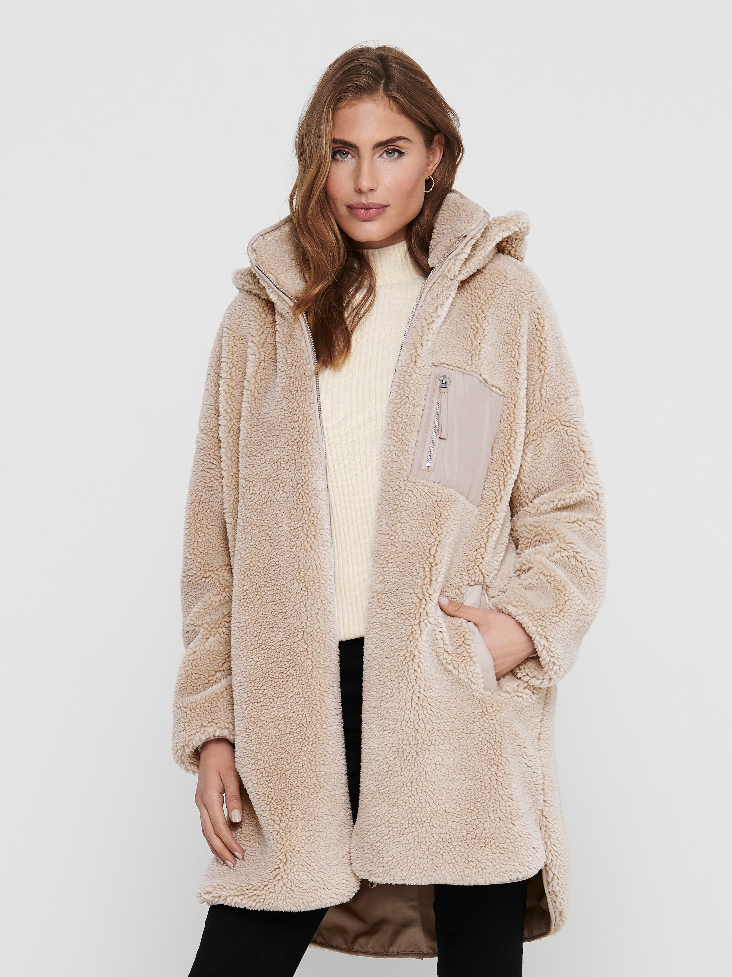 ONLY Wollmantel "ONLSASCHA SHERPA JACKET LIFE OTW NOOS" günstig online kaufen