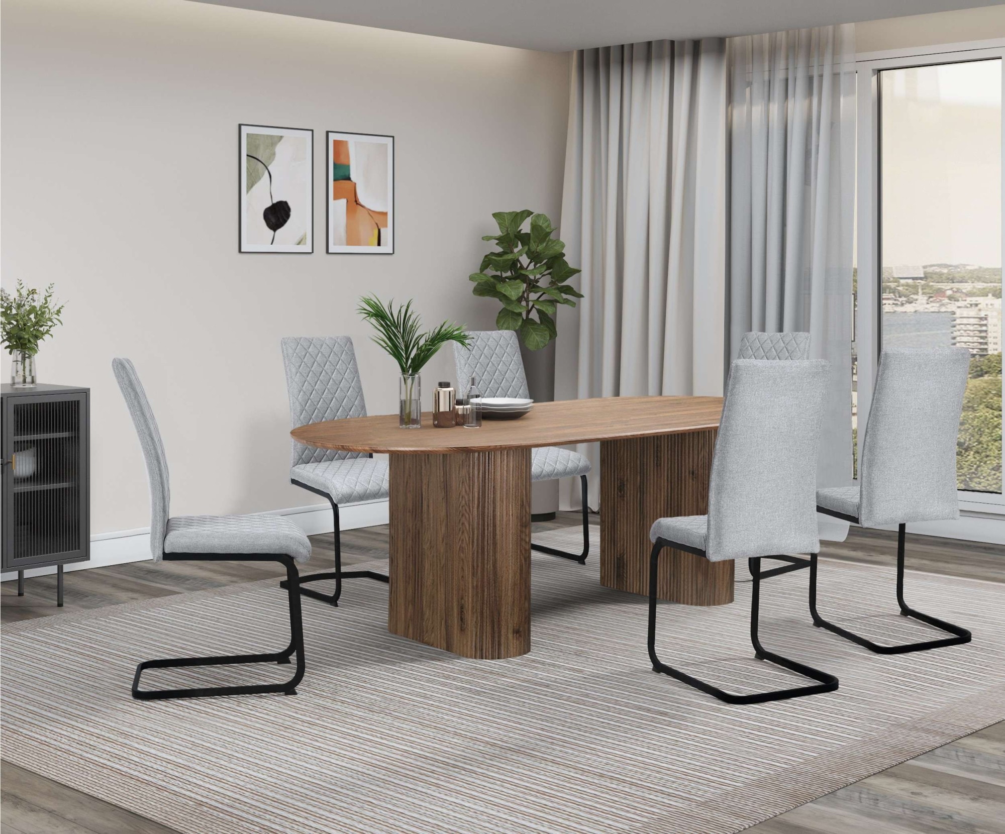 OTTO home Esszimmerstuhl "Valbourg" () 2 Stk. Freischwinger, gepolsterte Rü günstig online kaufen