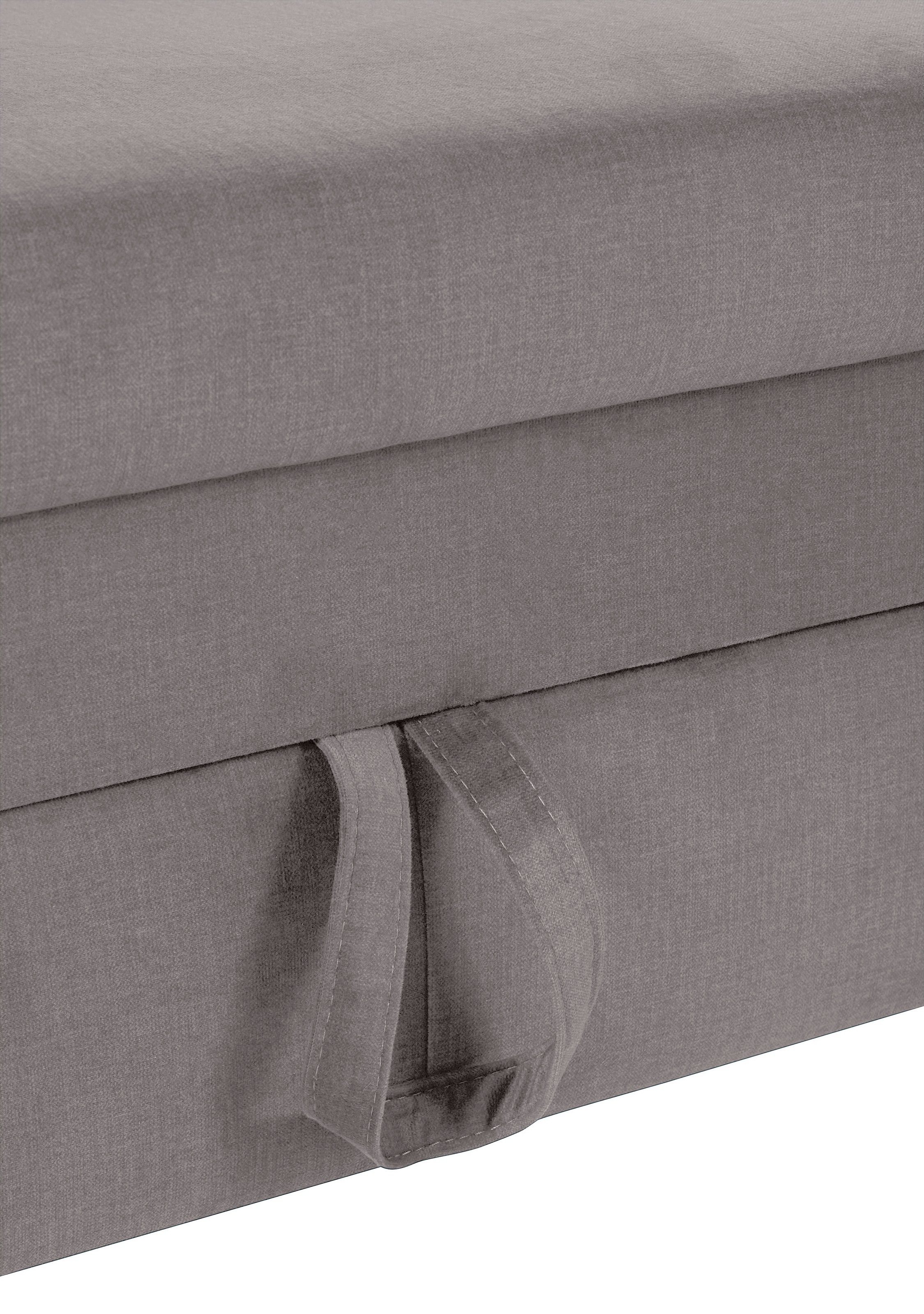 COTTA Ecksofa »Morven L-Form« wahlweise mit Bettfunktion, Bettkasten & Wireless-Charger