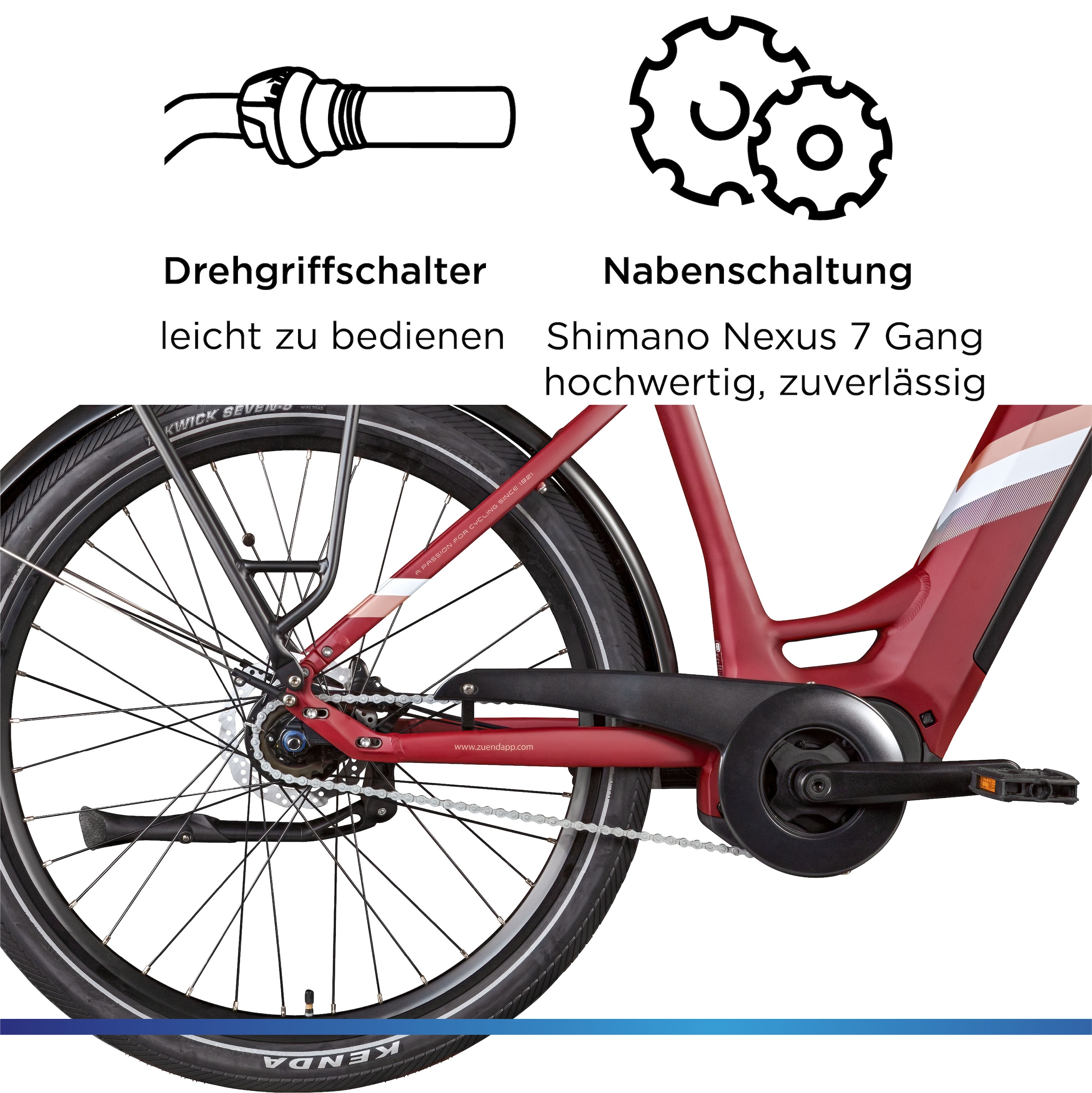 Zündapp »X800« 7 Gang Nabenschaltung Mittelmotor 250 W Pedelec, Elektrofahrrad für Damen und Herren