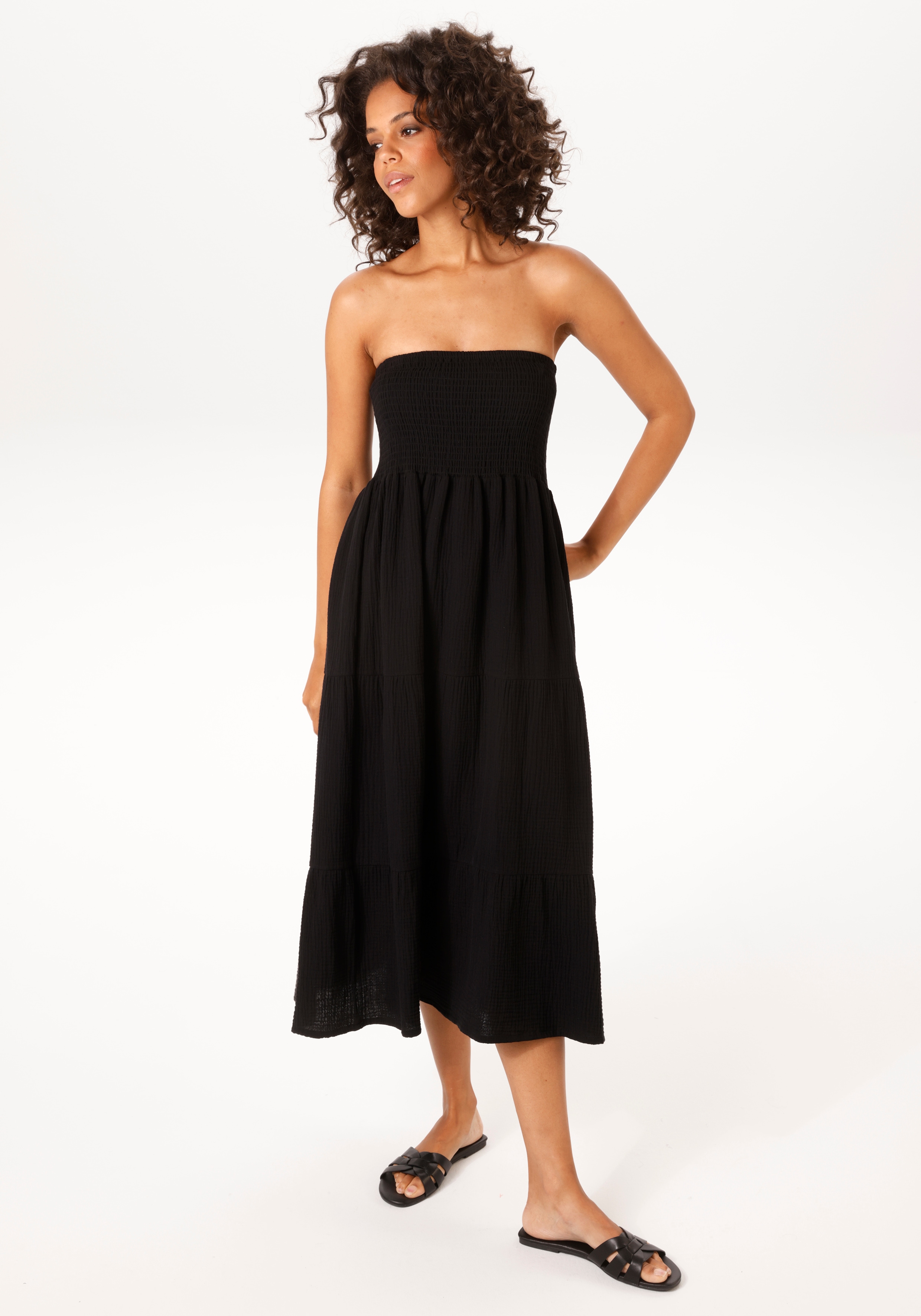 Aniston CASUAL Sommerkleid - auch als Maxirock tragbar