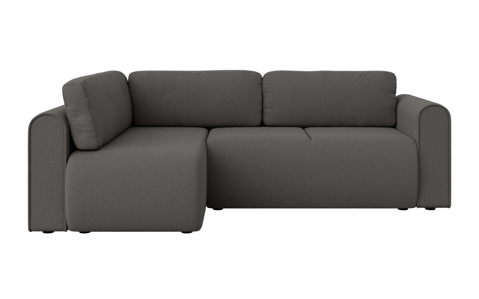 INOSIGN Ecksofa »Zacharia wahlweise Schlafsofa mit Bettkasten, B/T/H 250/166/86 cm«, L-Form mit Wellenunterfederung, Ottomane rechts oder links bestellbar