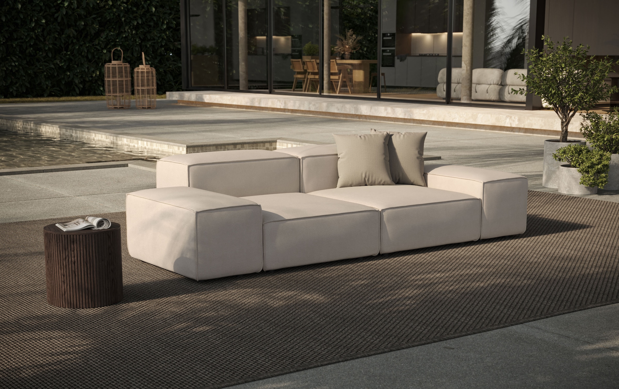 Big-Sofa »Puzzle, Designsofa für Indoor und Outdoor, bequem, modular«, wasserabweisend...