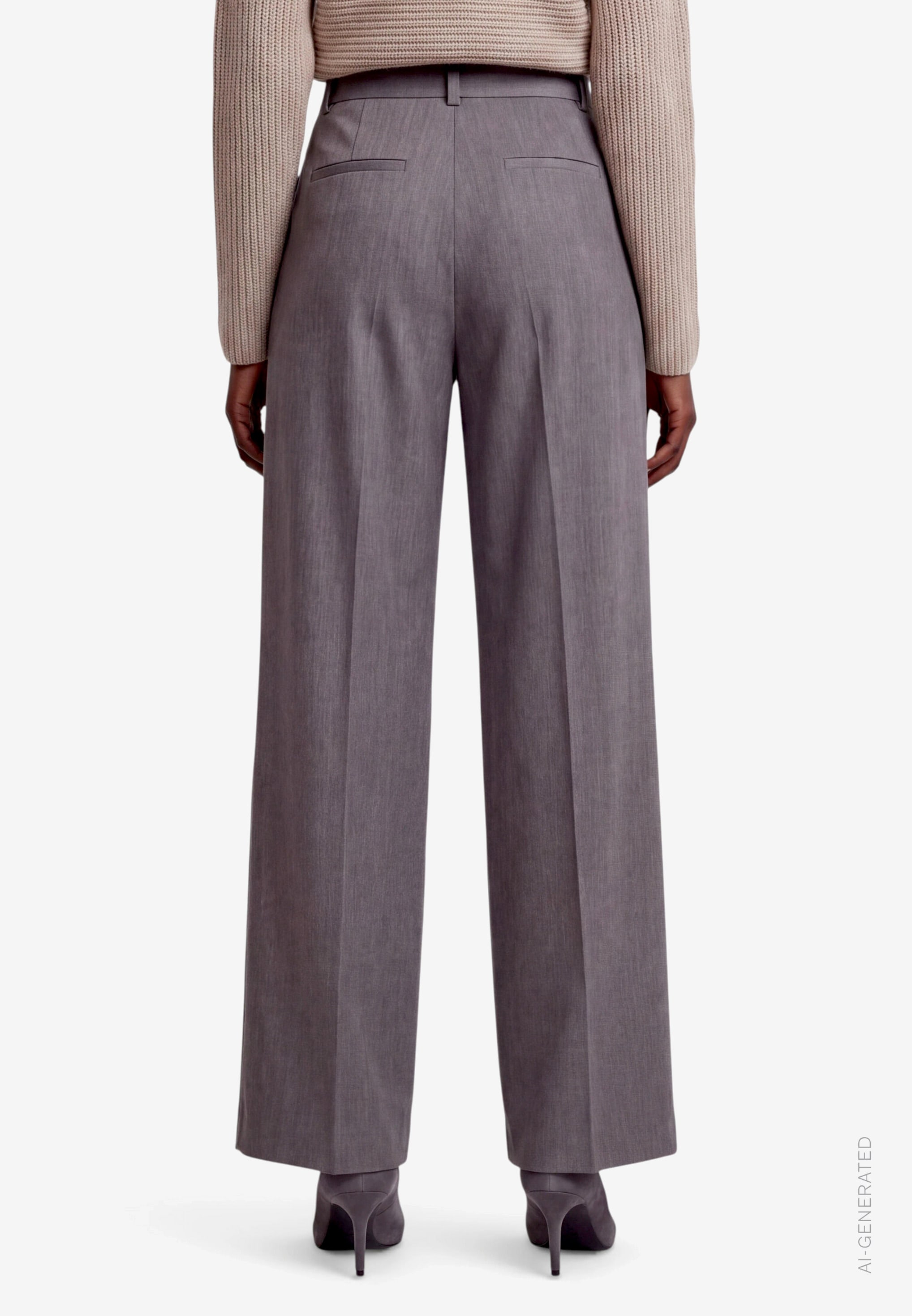 Zero Bundfaltenhose  Marlene-Hose / Straight Fit / mit Stretch und Viskose
