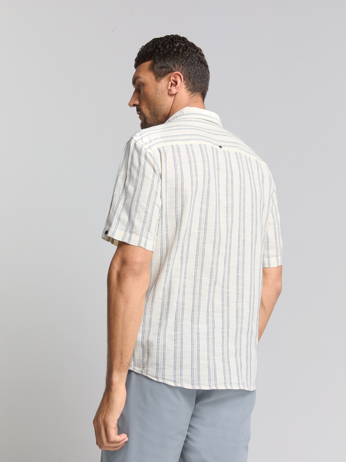 NO EXCESS Langarmhemd "No Excess Gestreiftes Hemd" günstig online kaufen